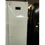 Sharp - Tall White Freestanding fridge - Unable To Test Due To Damaged Plug.