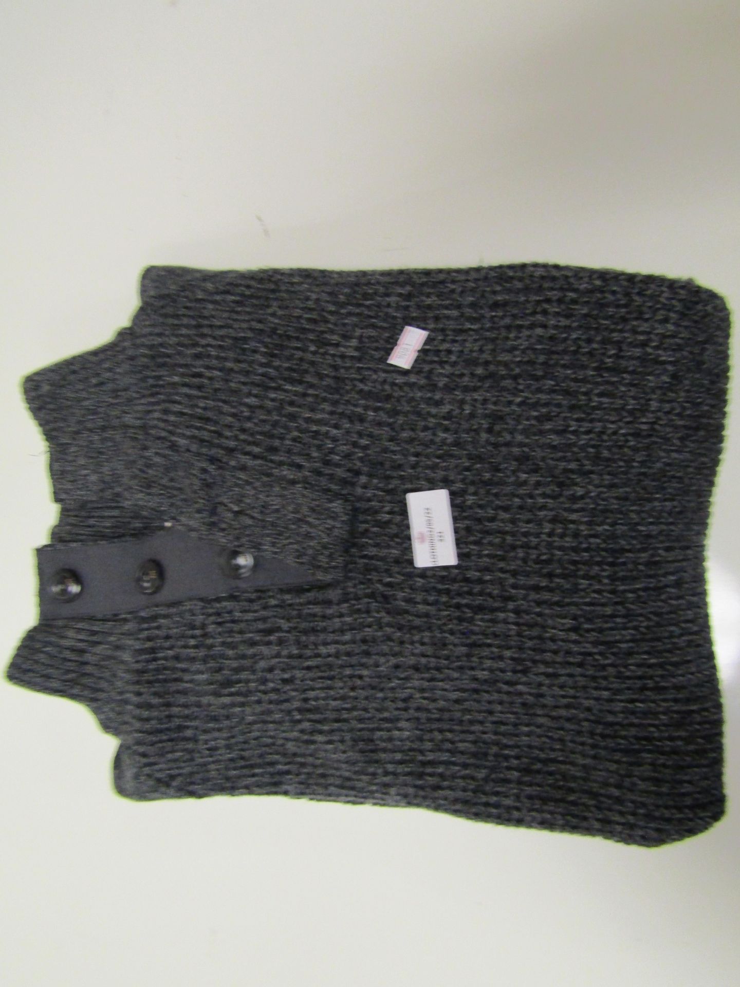 Weatherproof Mens Grey Buttonmock Jumper Size M Has Been Worn But Looks In Fair Contition