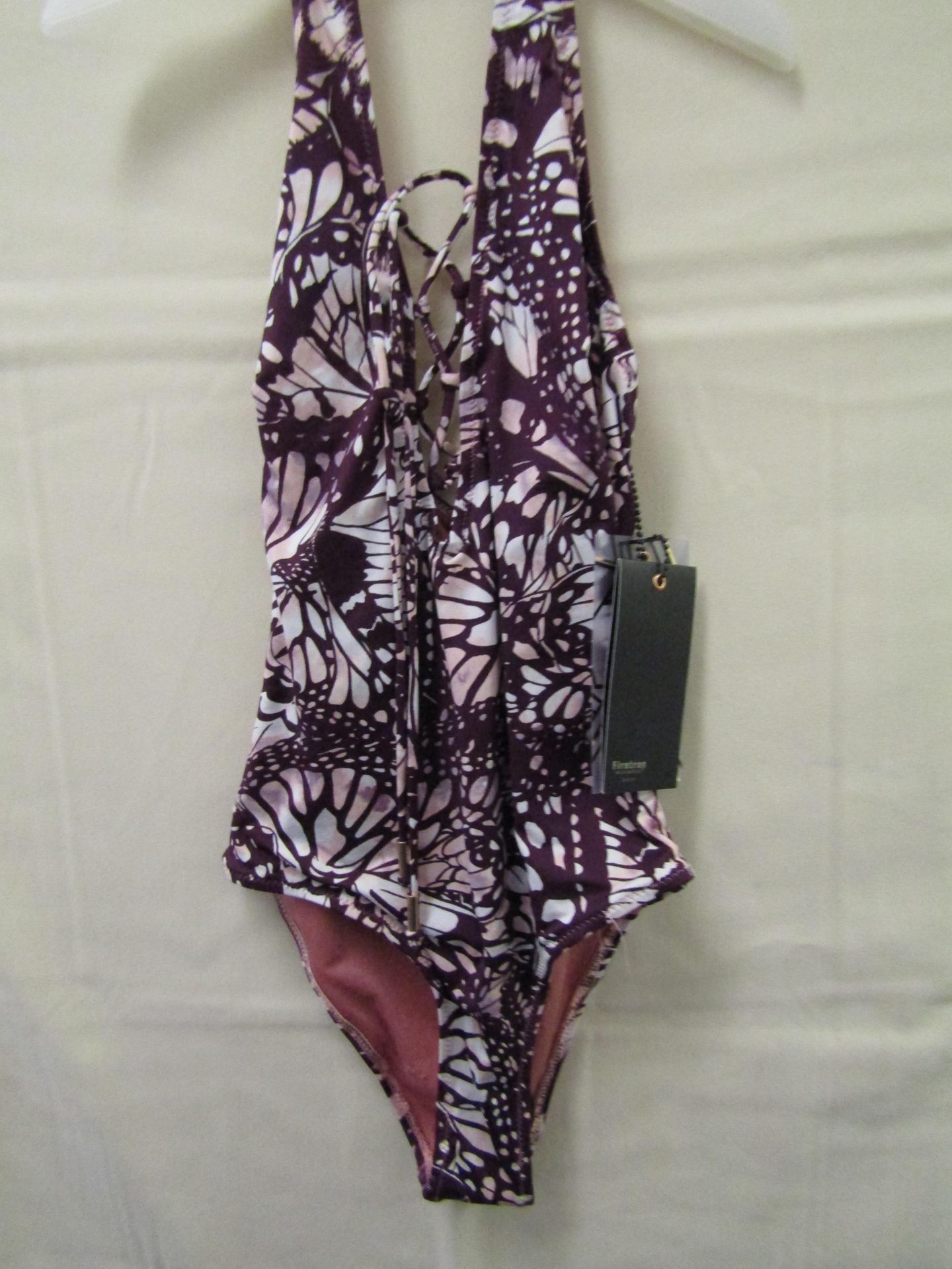 Fire trap ladies cross front swimming costume, size 8, sample