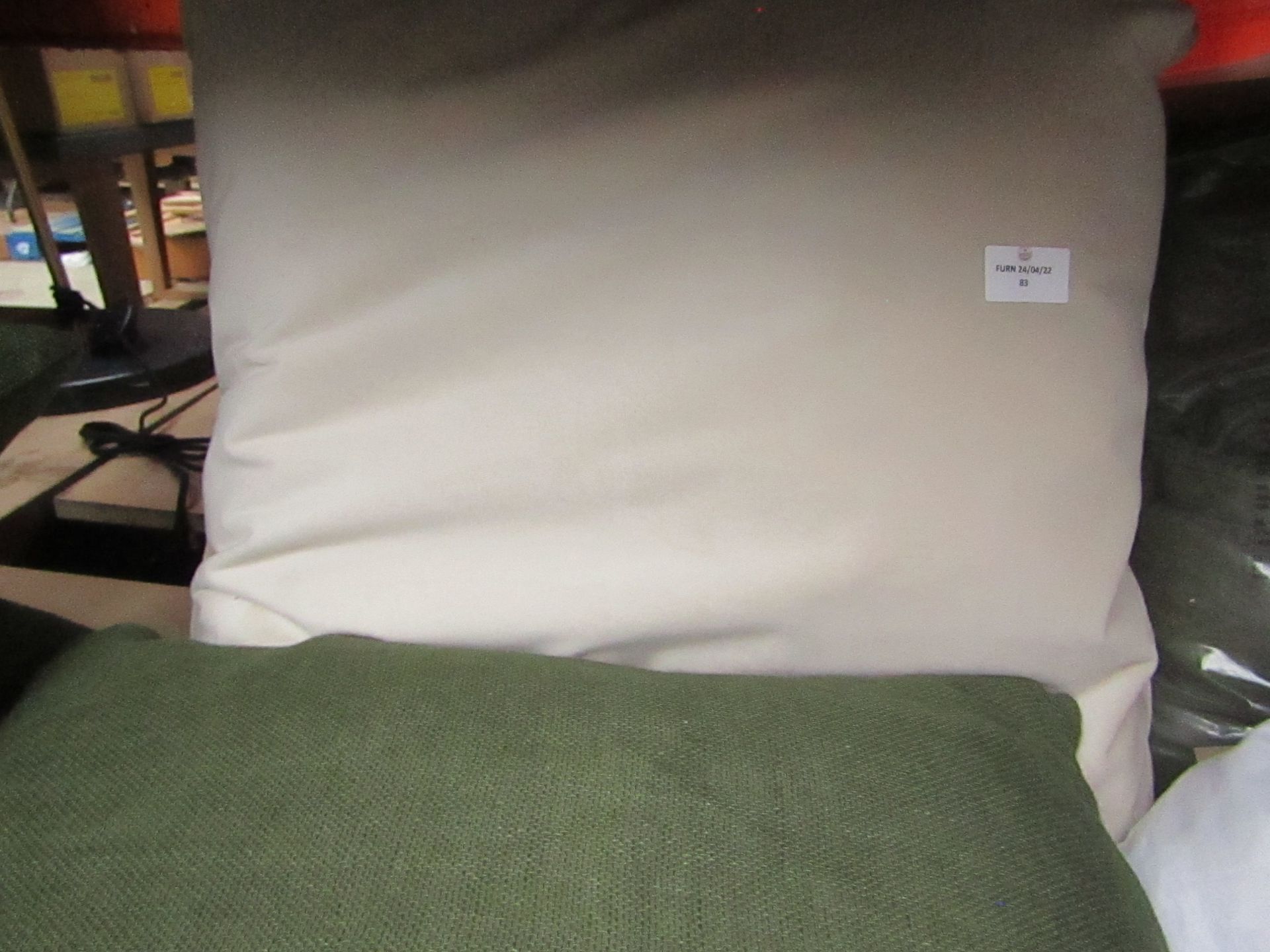 1 x Made.com Julius Velvet Cushions 59 x 59cm Pale Taupe RRP When A Set of 2 £22.00 SKU MAD-