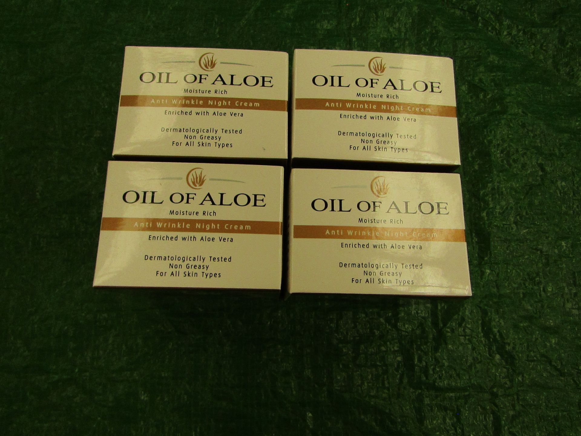 4x Oil Of Aloe - Moisture Rich Anti-Wrinkle Night Cream - 50ml - New & Boxed.