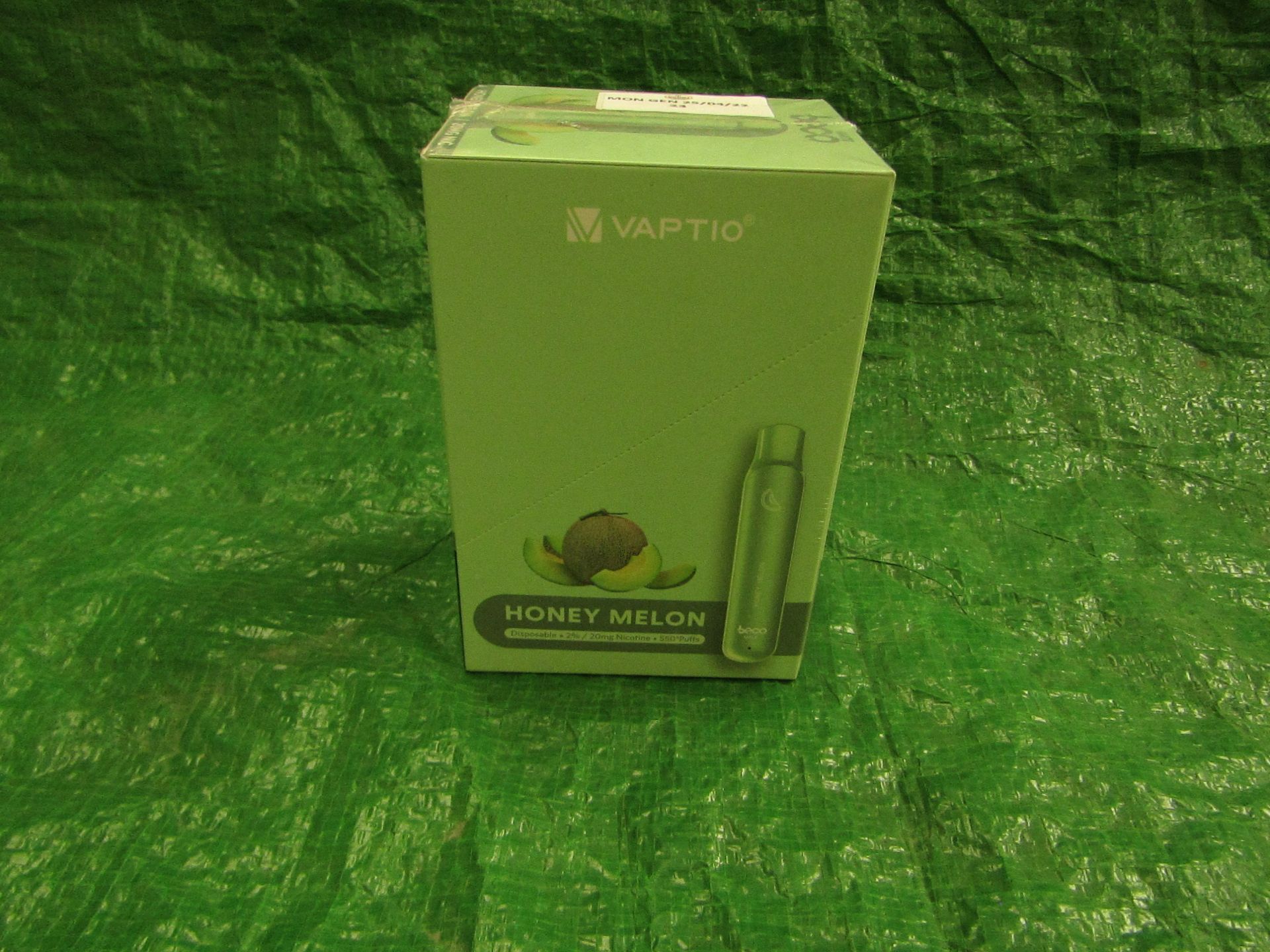 1X BOX OF 10 VAPTIO MATE BE.CO, HONEY MELON DISPOSABLE VAPE PENs, 20MG NICOTINE, 600 PUFS, NEW AND