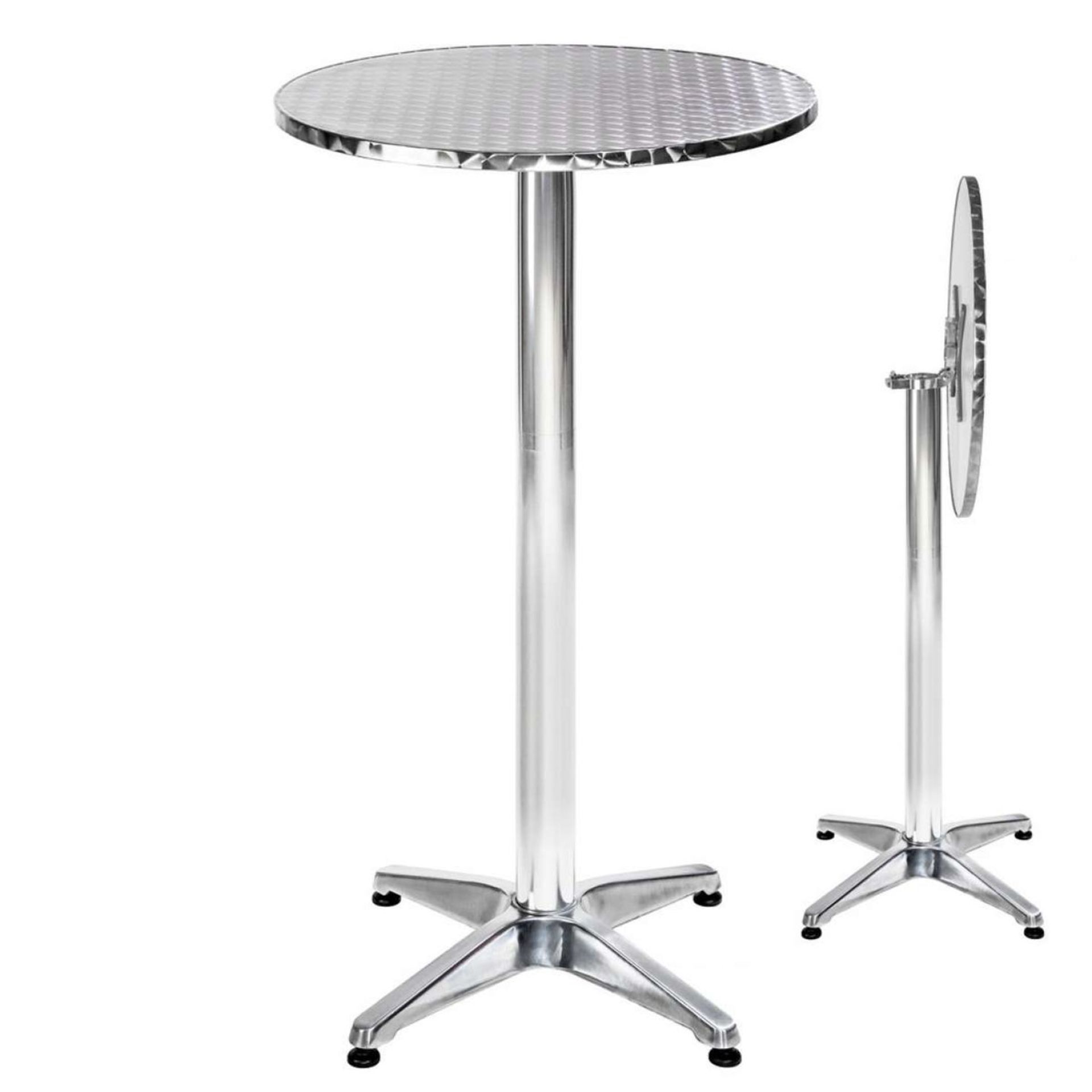 Tectake - Bar Table Made Of Aluminium 60Cm - Boxed. RRP £52.00 - Image 2 of 2