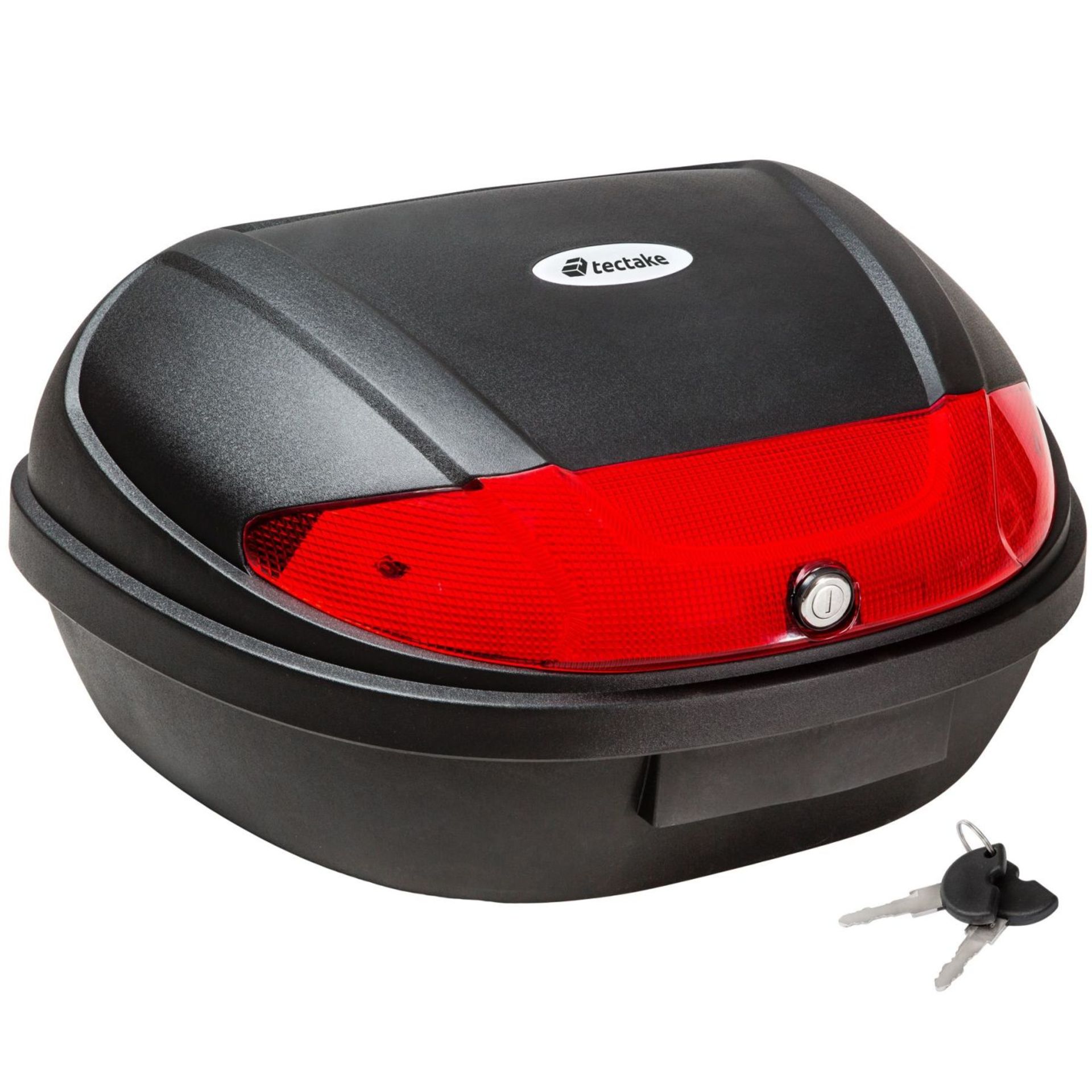 Tectake - Top Box For Motorcycle Approx. 48 Litres Black - Boxed. RRP £53.99