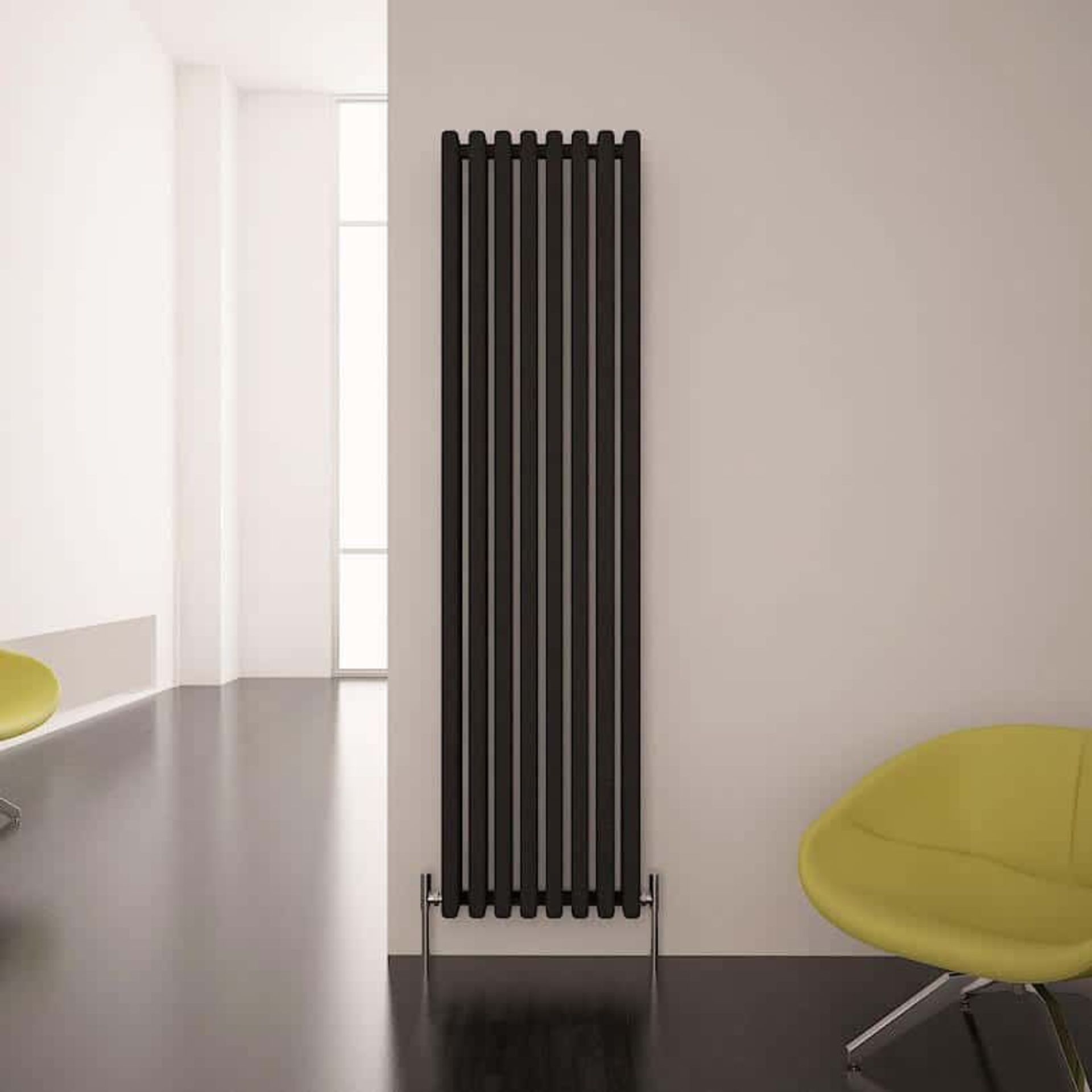 Carisa karo radiator, 1800x390mm, has wall brackets, appears to still be factory wrapped although