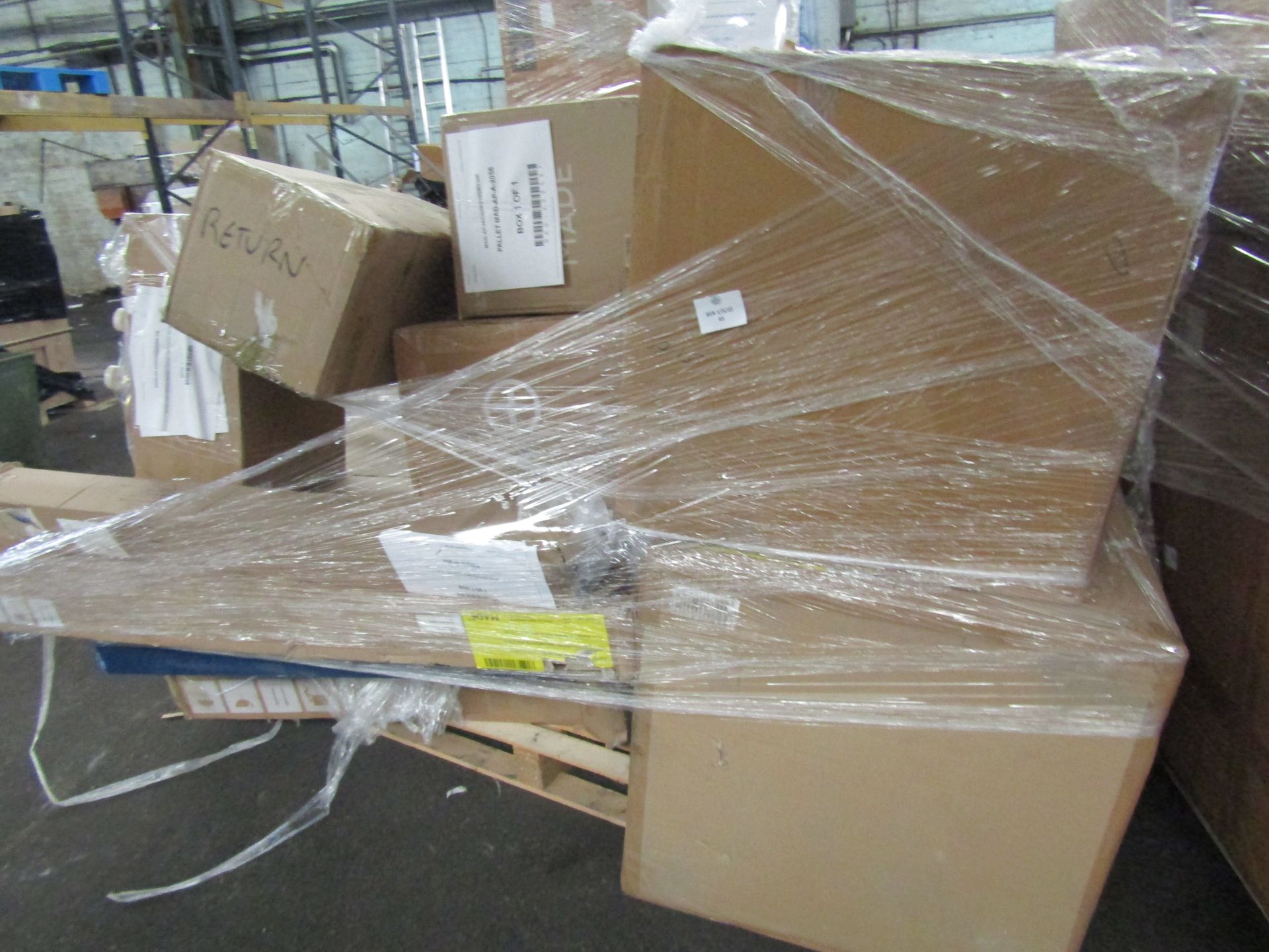 | 1X | PALLET OF FAULTY / MISSING PARTS / DAMAGED CUSTOMER RETURNS FROM MADE.COM/SWOON/COX & COX