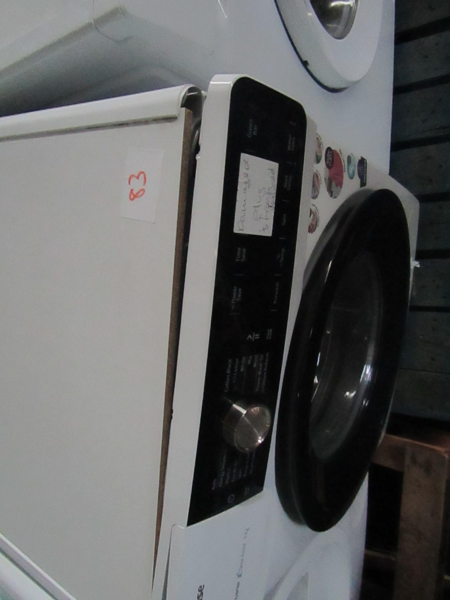 Hisense Dose Assist washing machine, spares and repairs, the front panel is coming off. - Image 2 of 2