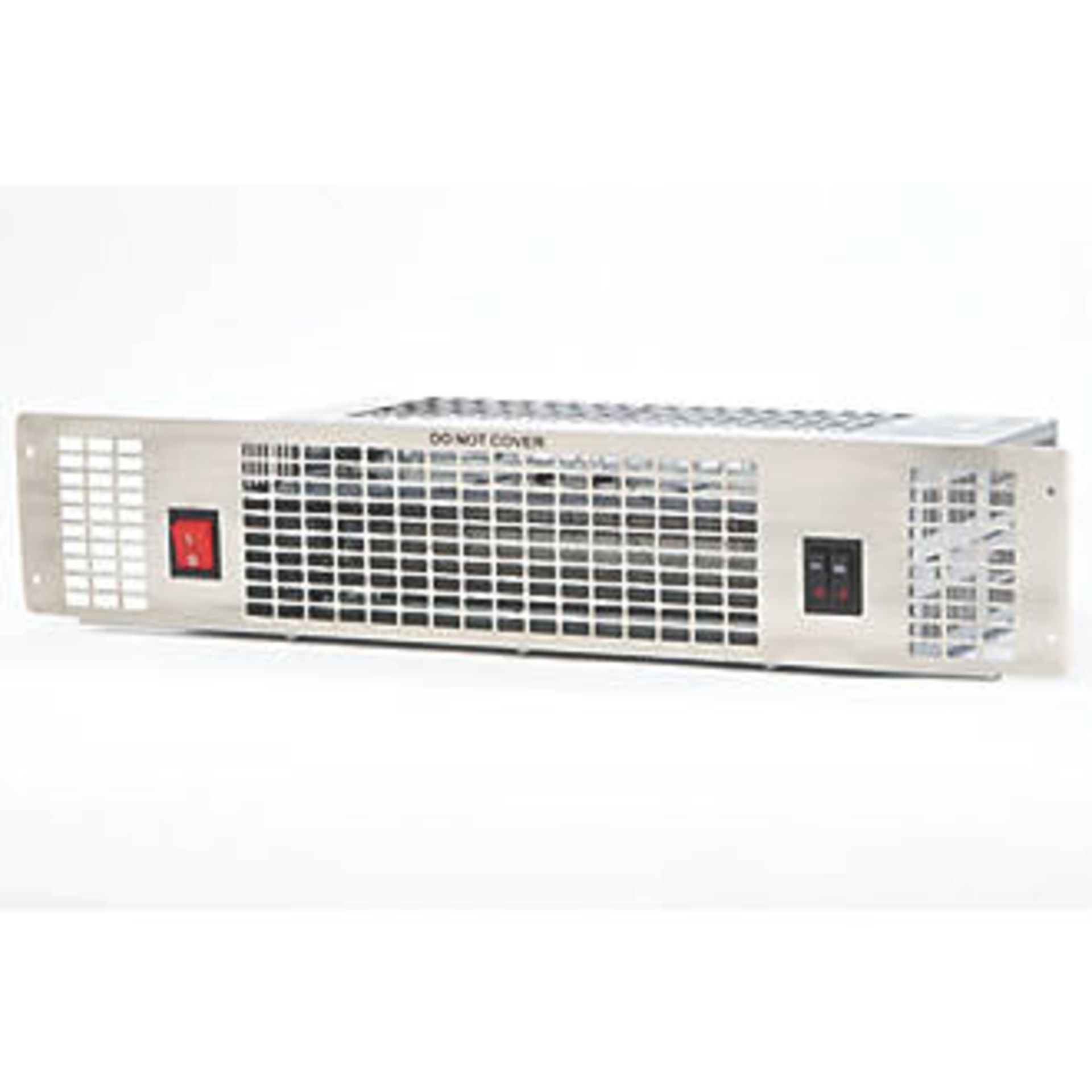 1x TCP UPH201SS PLINTH-MOUNTED FAN HEATER SILVER 2000W 500 X 100MM, new and boxed, Economic,