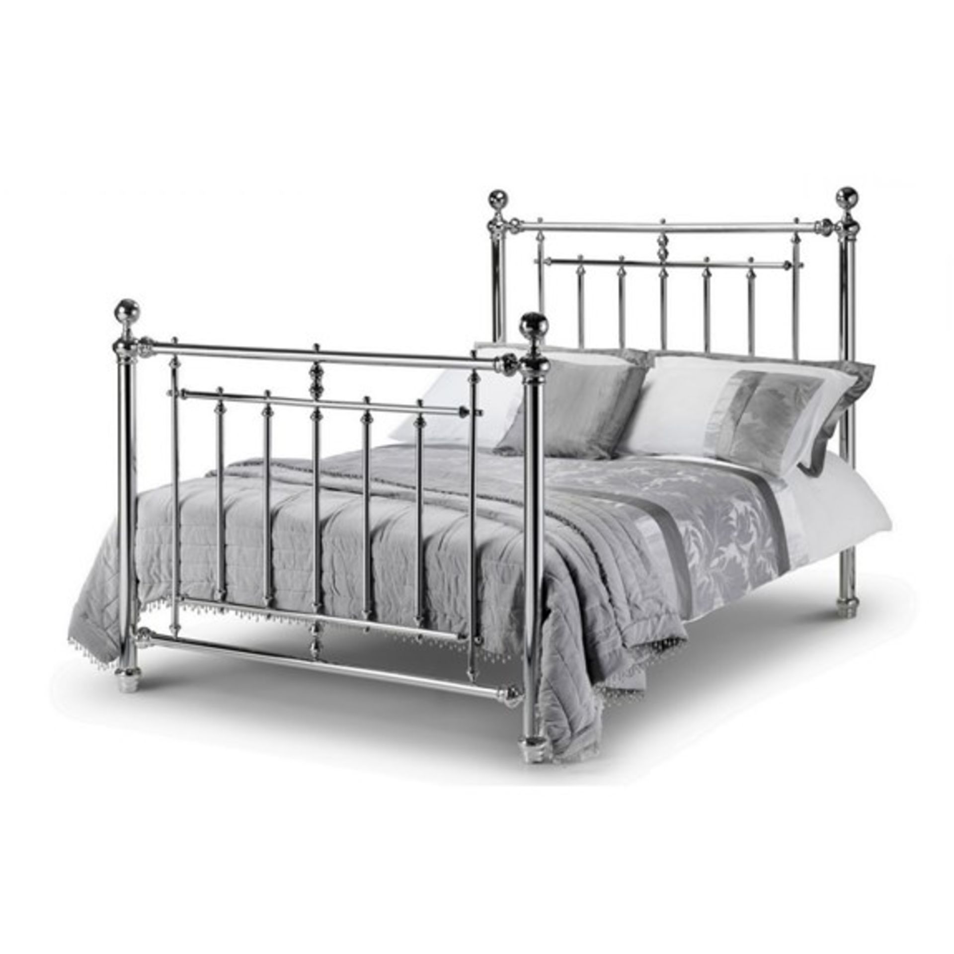 Carpetright Emily 5ft Chrome Bed Frame King RRP ?499.00 This lot is a completely UNCHECKED. We