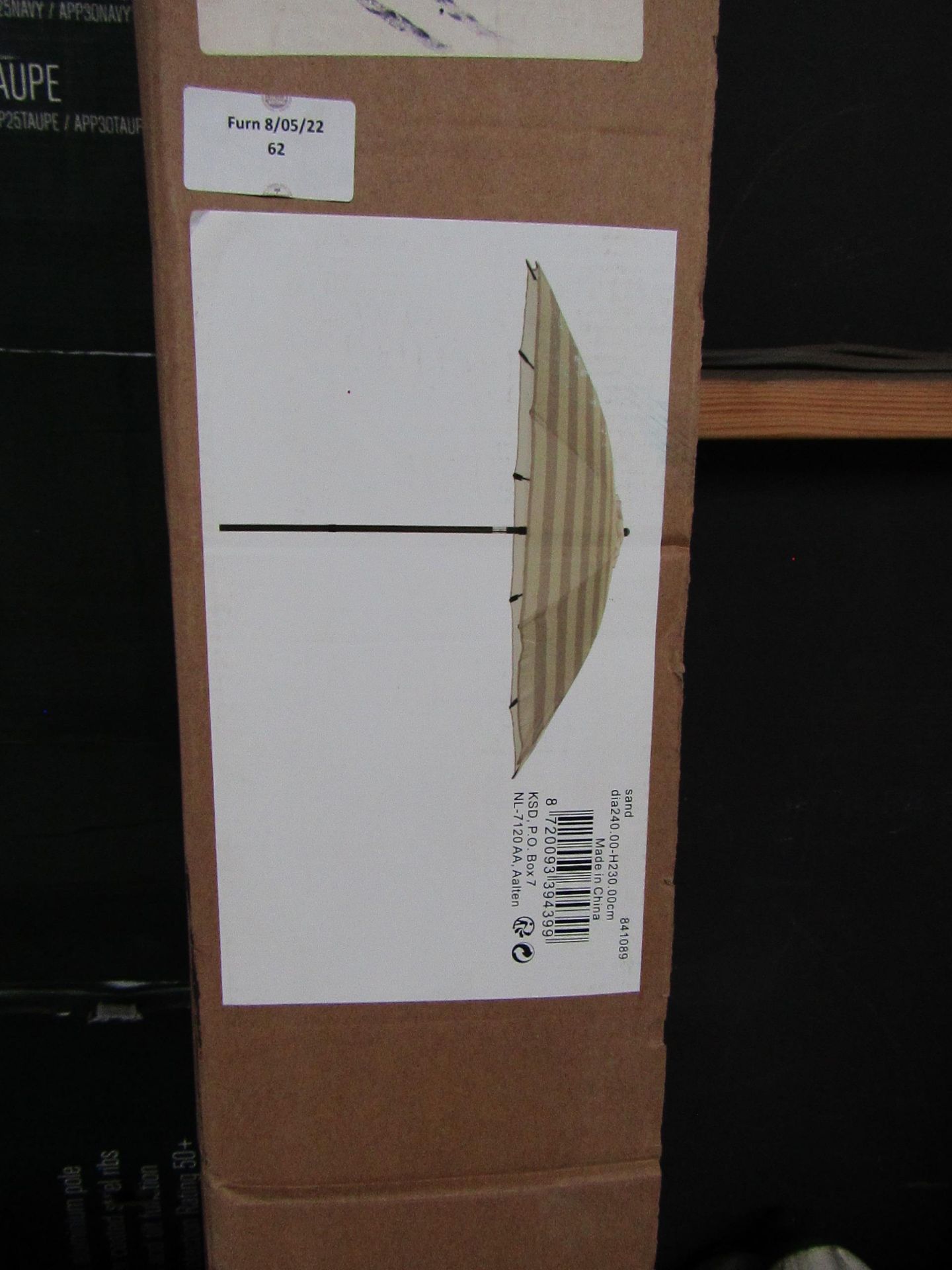 | 1X | COX & COX PARASOL | UNCHECKED & BOXED | VIEWING IS RECOMMENDED | RRP £- |