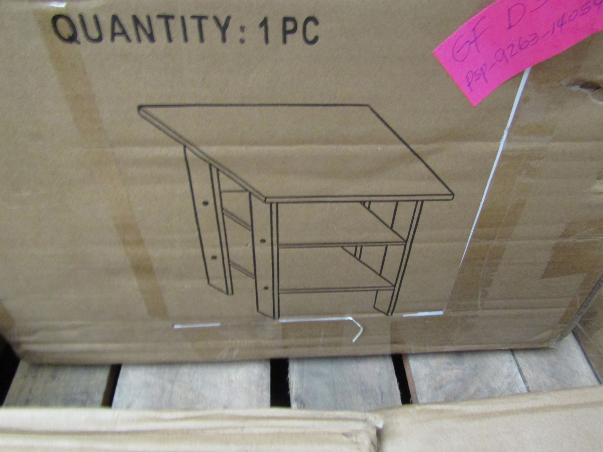 1x Urban Living 2 Tier Side Table - 40x40x45cm - Oak - Vendor has checked all these items and