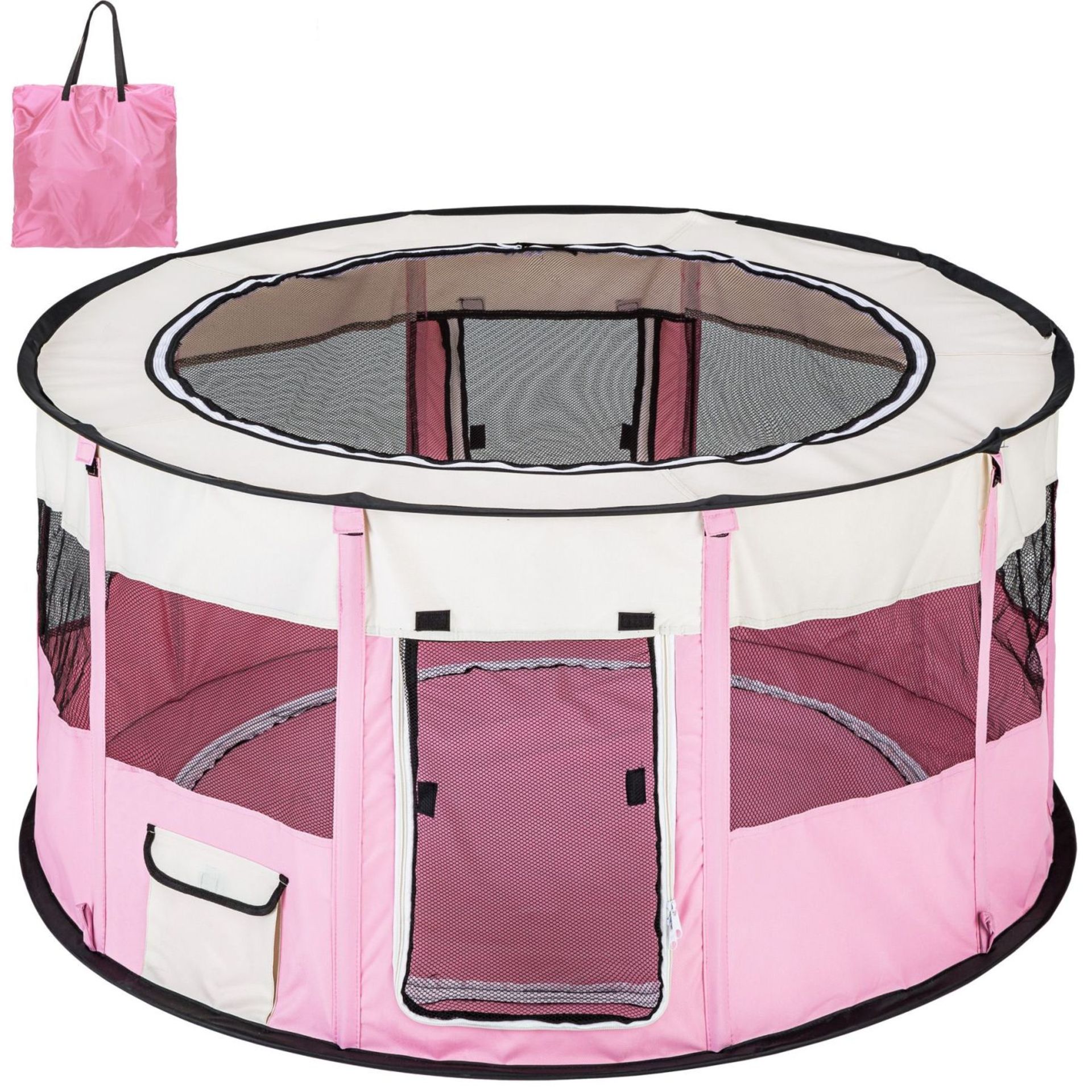 Tectake - Dog Pen Carola Pink - Boxed. RRP £44.99