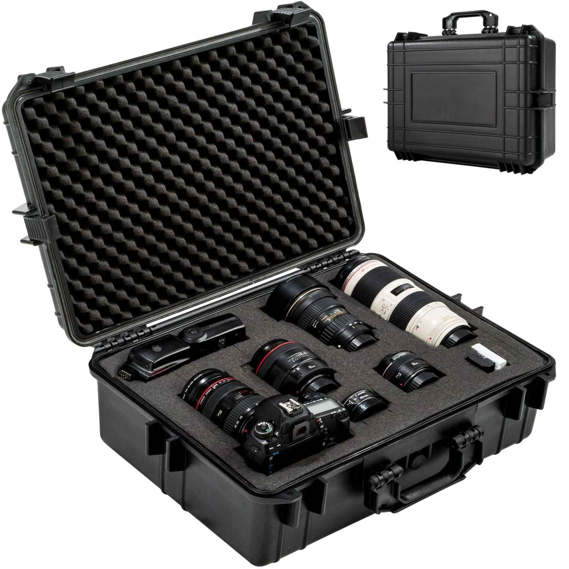 Tectake - Camera Case With Hard Shell Black - Boxed. RRP £59.99