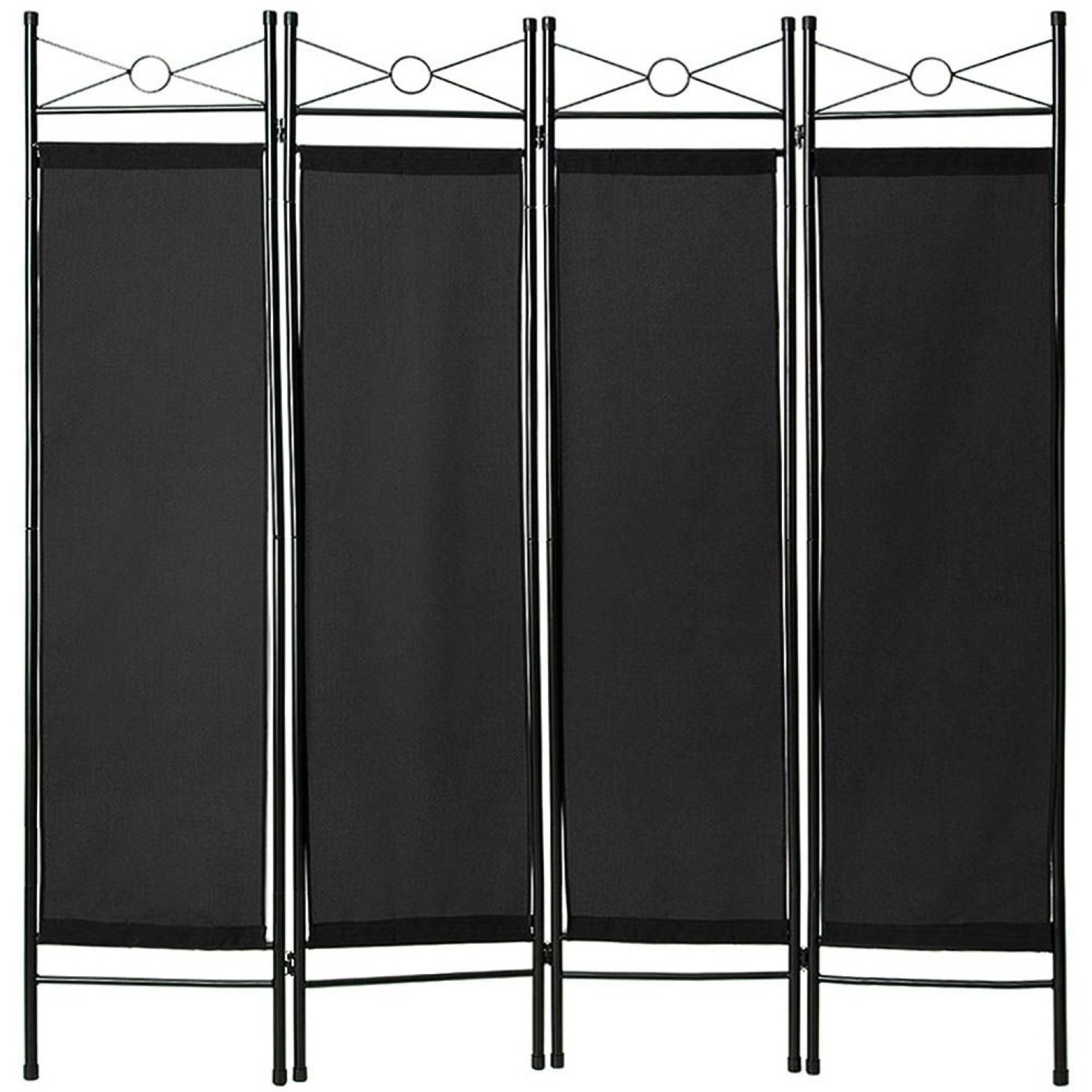 Tectake - Room Divider Paravent Black - Boxed. RRP £40.99