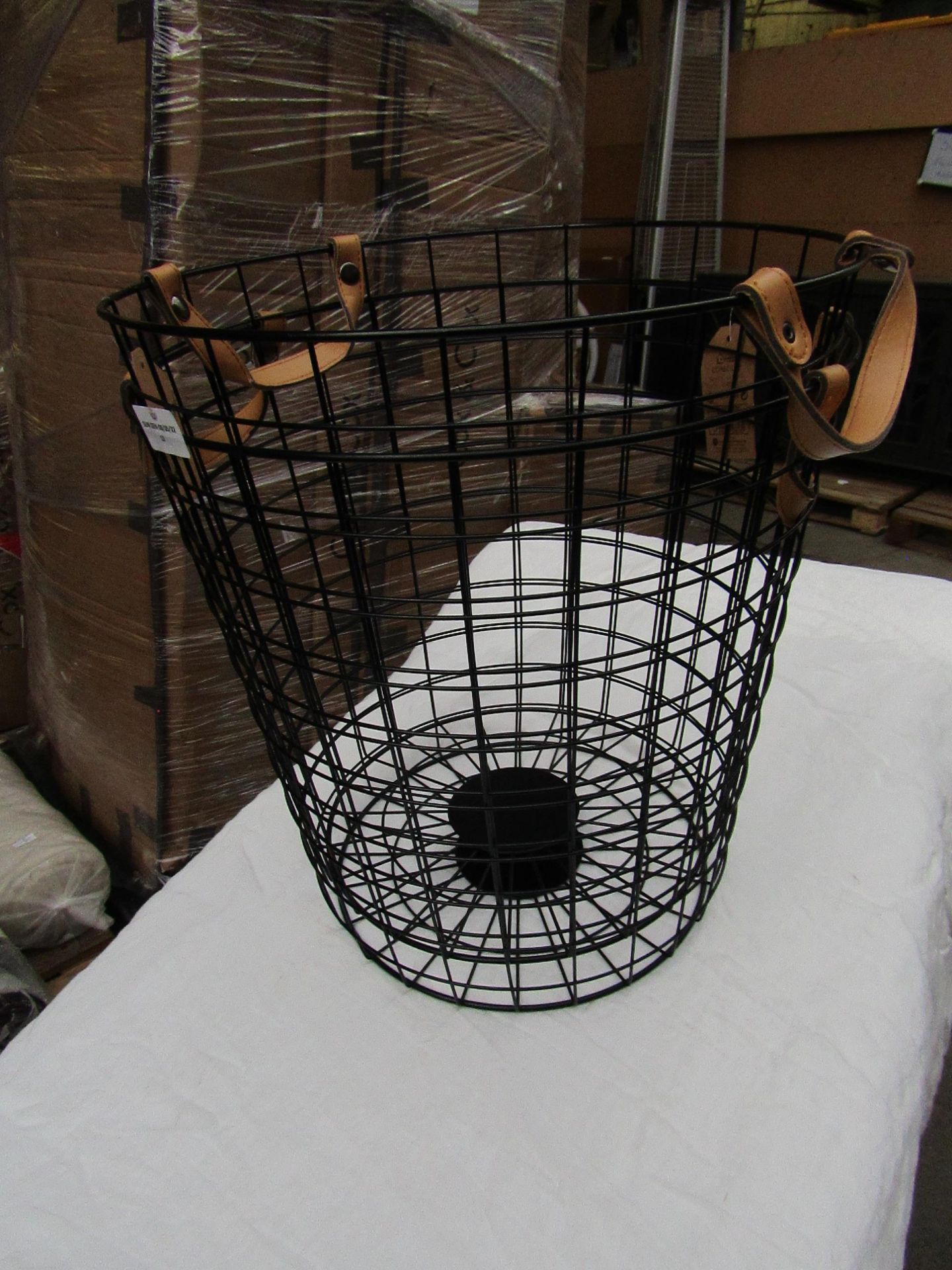 2x Urban Living - Corbeille Mesh Black Basket - Unused.