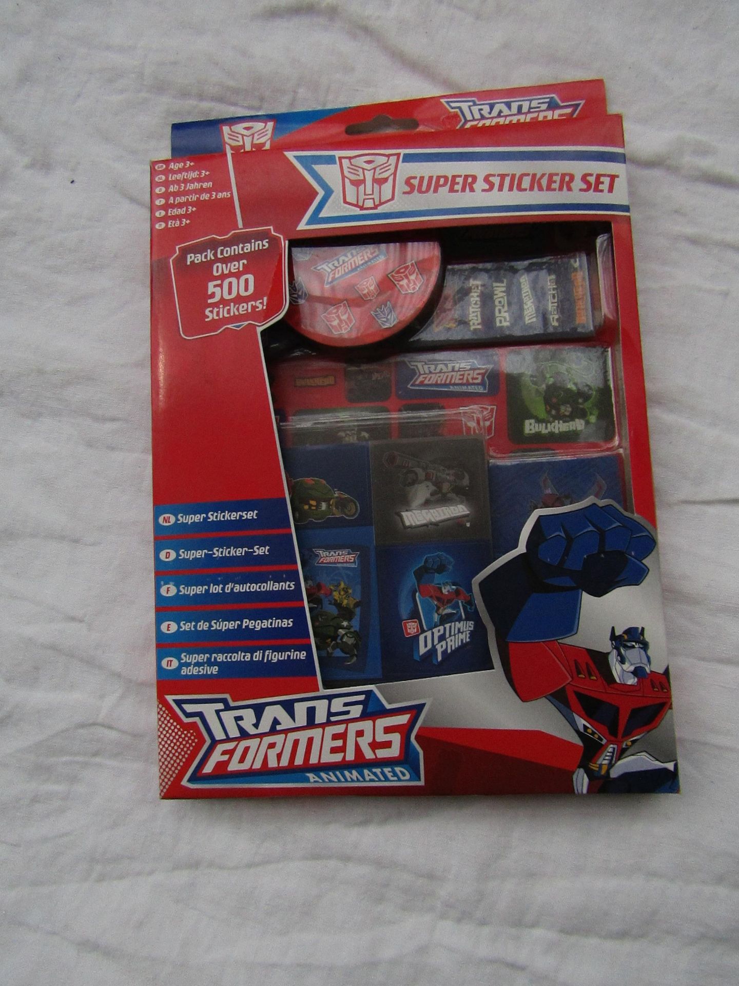 5x Transformers - Super Sticker Set ( Contains Over 500 ) - Unused & Boxed.
