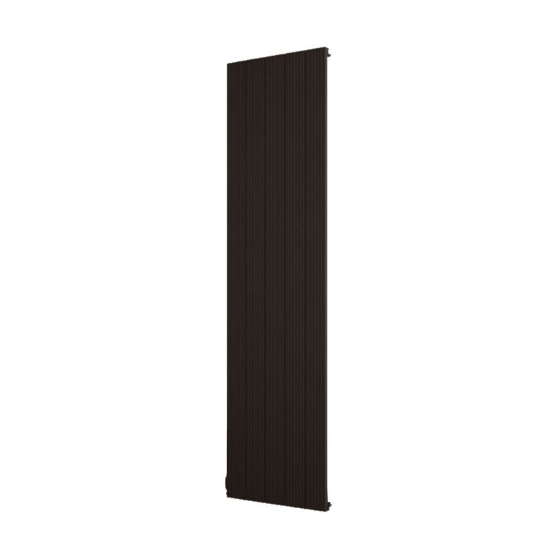Carisa Nemo Monza textured Black radiator, 1800x470mm, has wall brackets, cannot see any damge