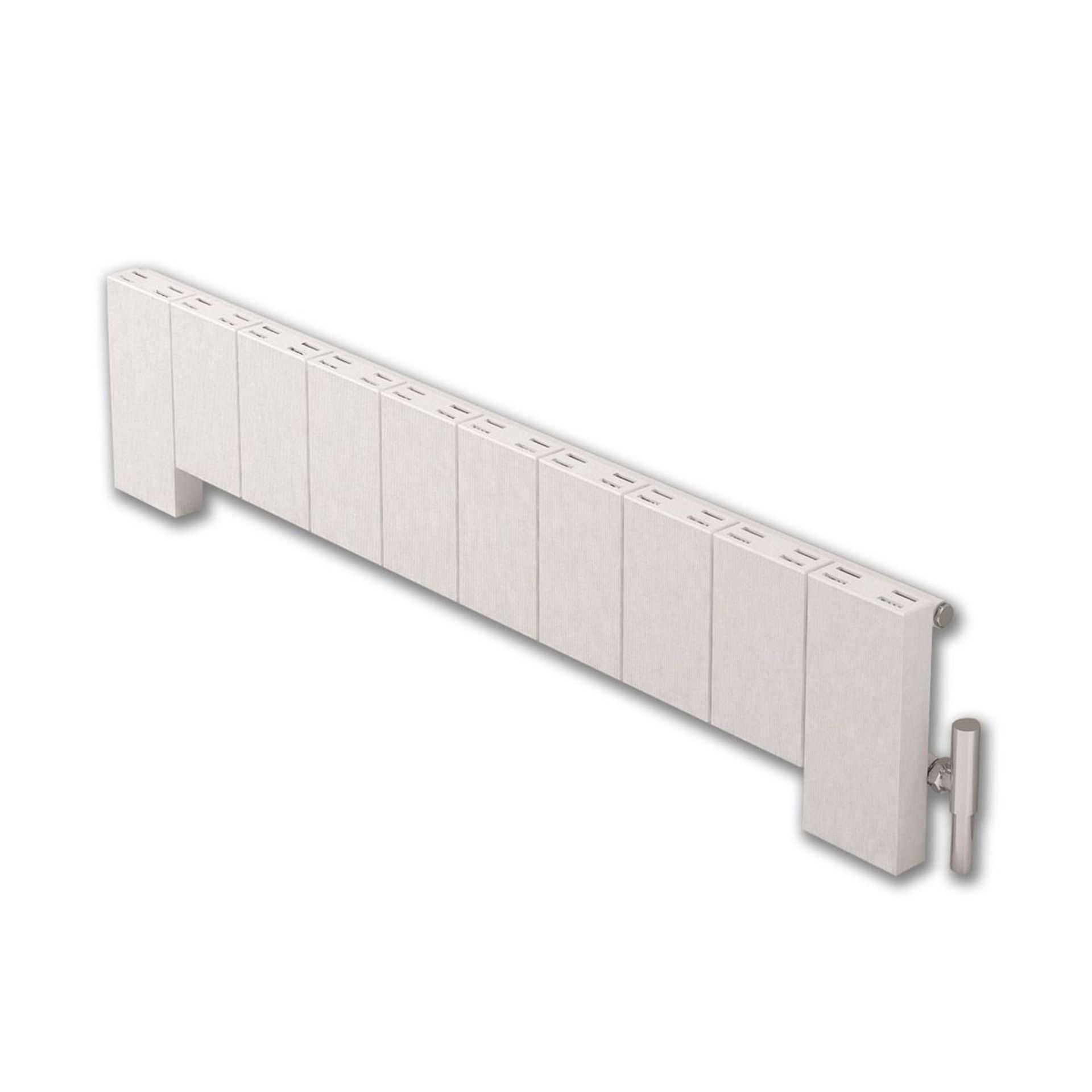 Carisa Elvino Floor radiator, 1245x300mm, comes with wall brackets, Looks to still be factory - Image 2 of 3