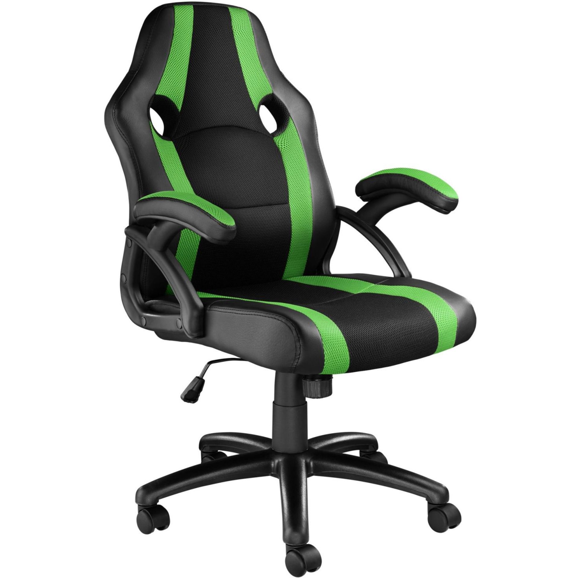 Tectake - Benny Office Chair Black And Green - Boxed. RRP £72.99 - Image 2 of 2