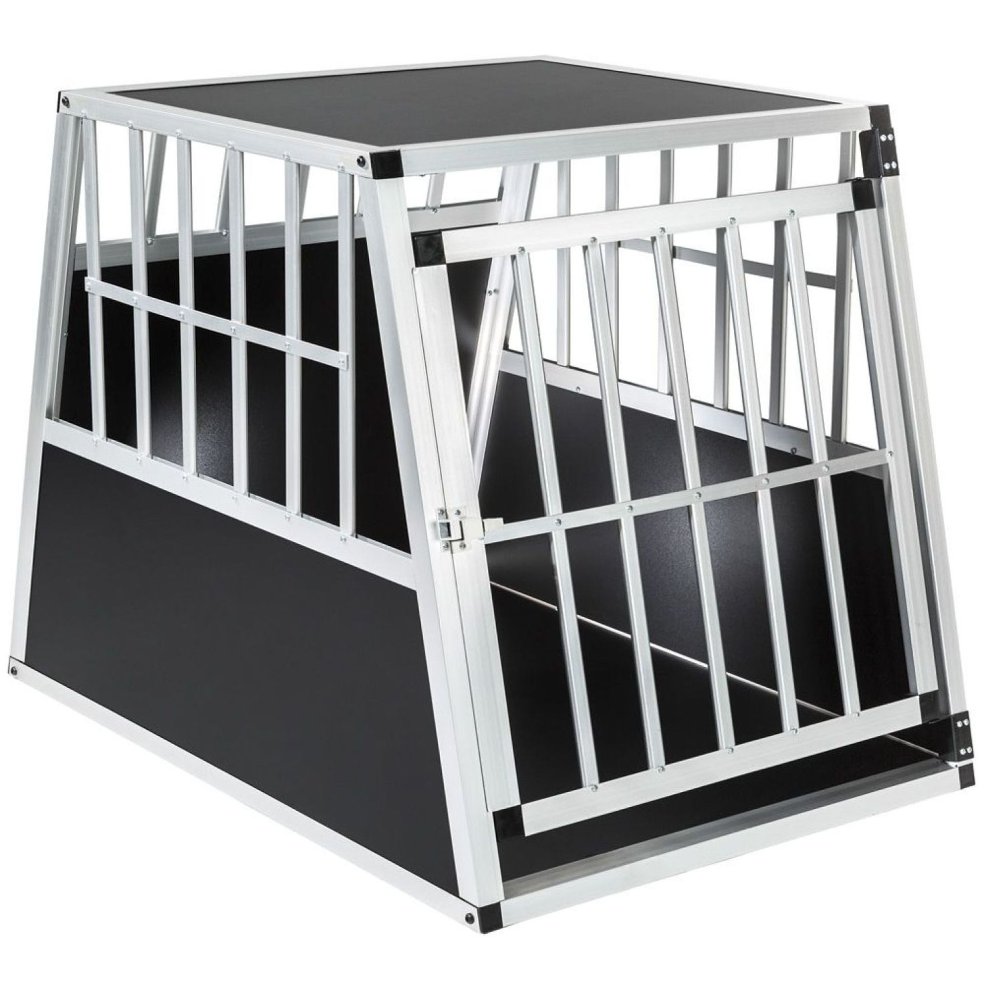 Tectake - Dog Crate Standard Shape Single Black - Boxed. RRP £83.99 - Image 2 of 2