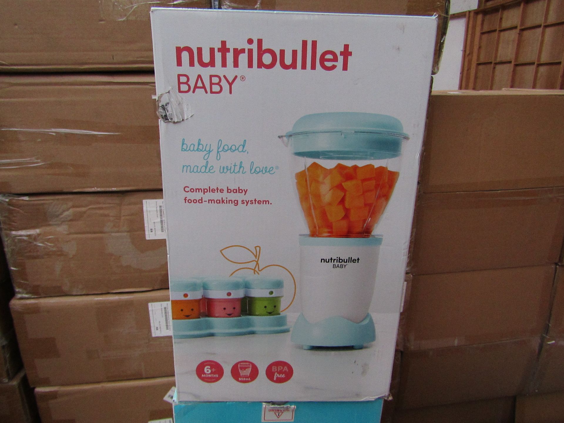 1 x NutriBullet Baby 1412 RRP £59.99 SKU HST-APG-5060541519954-B TOTAL RRP £59.99 This lot has