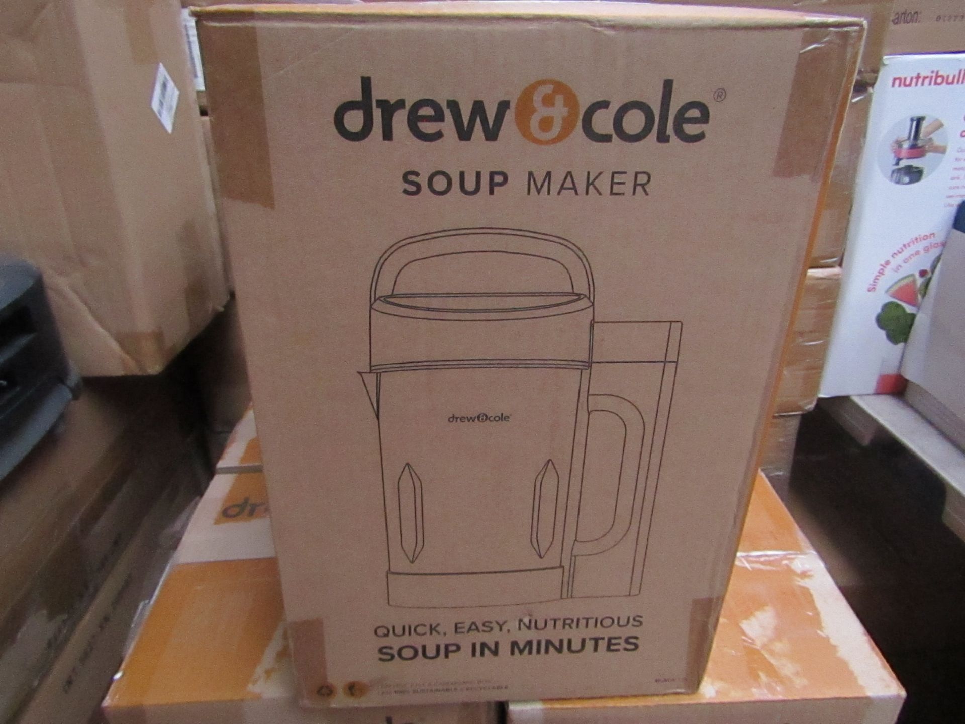 | 1X | DREW & COLE SOUP CHEF - SOUP MAKER | ITEM HAS BEEN PROFESSIONALLY REFURBISHED AND BOXED | RRP