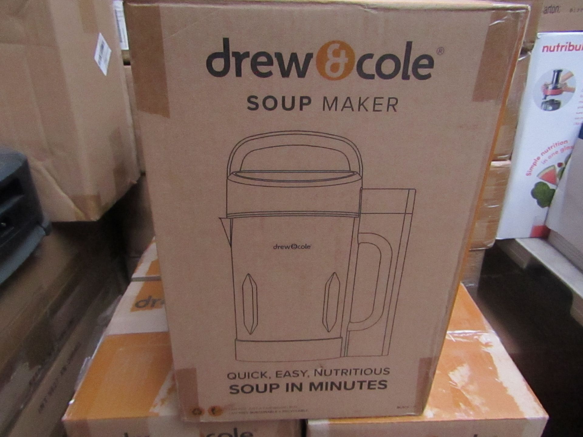 | 1X | DREW & COLE SOUP CHEF - SOUP MAKER | ITEM HAS BEEN PROFESSIONALLY REFURBISHED AND BOXED | RRP