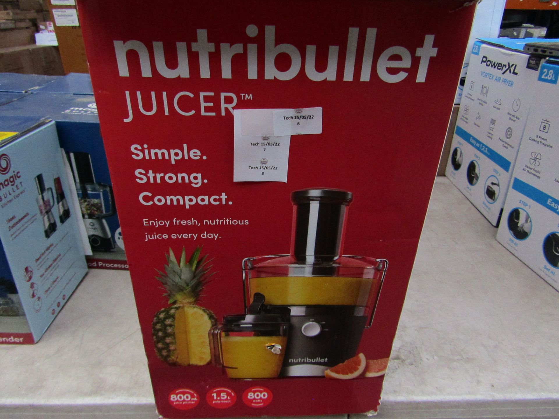 1 x NutriBullet Juicer 1515 RRP £99.99 SKU HST-APG-5060784670801-B TOTAL RRP £99.99 This lot has