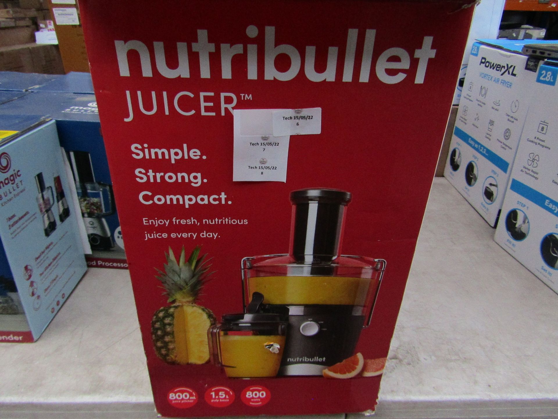 1 x NutriBullet Juicer 1515 RRP £99.99 SKU HST-APG-5060784670801-B TOTAL RRP £99.99 This lot has