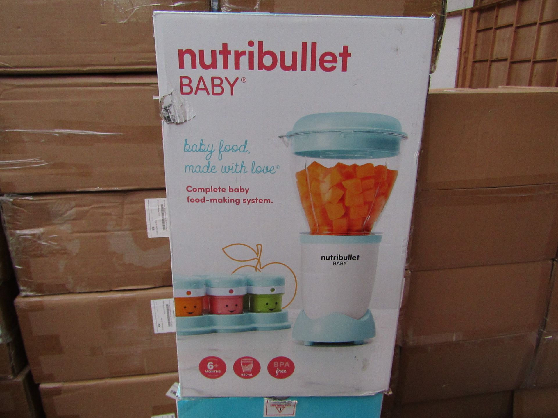 1 x NutriBullet Baby 1412 RRP £59.99 SKU HST-APG-5060541519954-B+ TOTAL RRP £59.99 This lot has