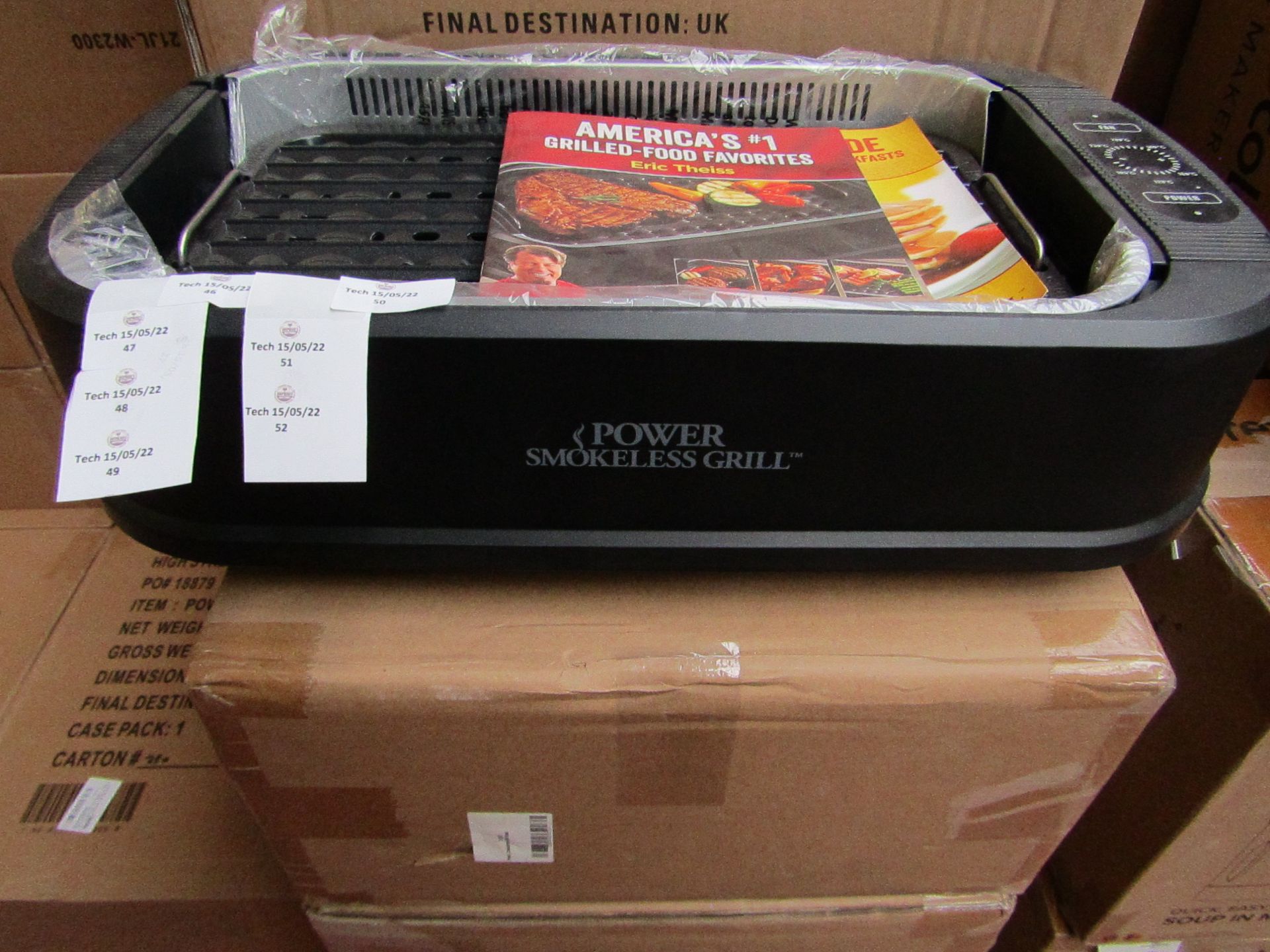 | 1x | POWER SMOKELESS GRILL BASIC | UNCHECKED & BOXED | NO ONLINE RESALE | SKU - | RRP £79.99 |