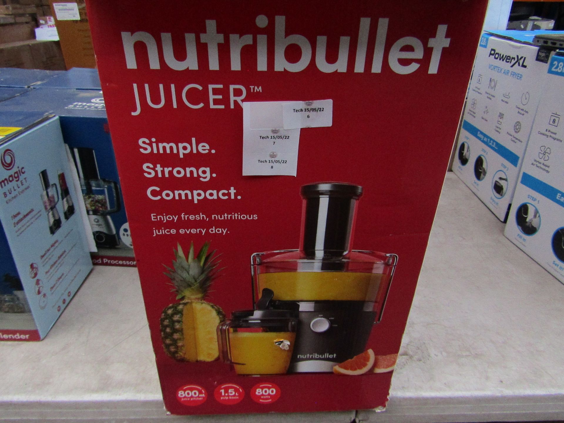 1 x NutriBullet Juicer 1515 RRP £99.99 SKU HST-APG-5060784670801-B TOTAL RRP £99.99 This lot has