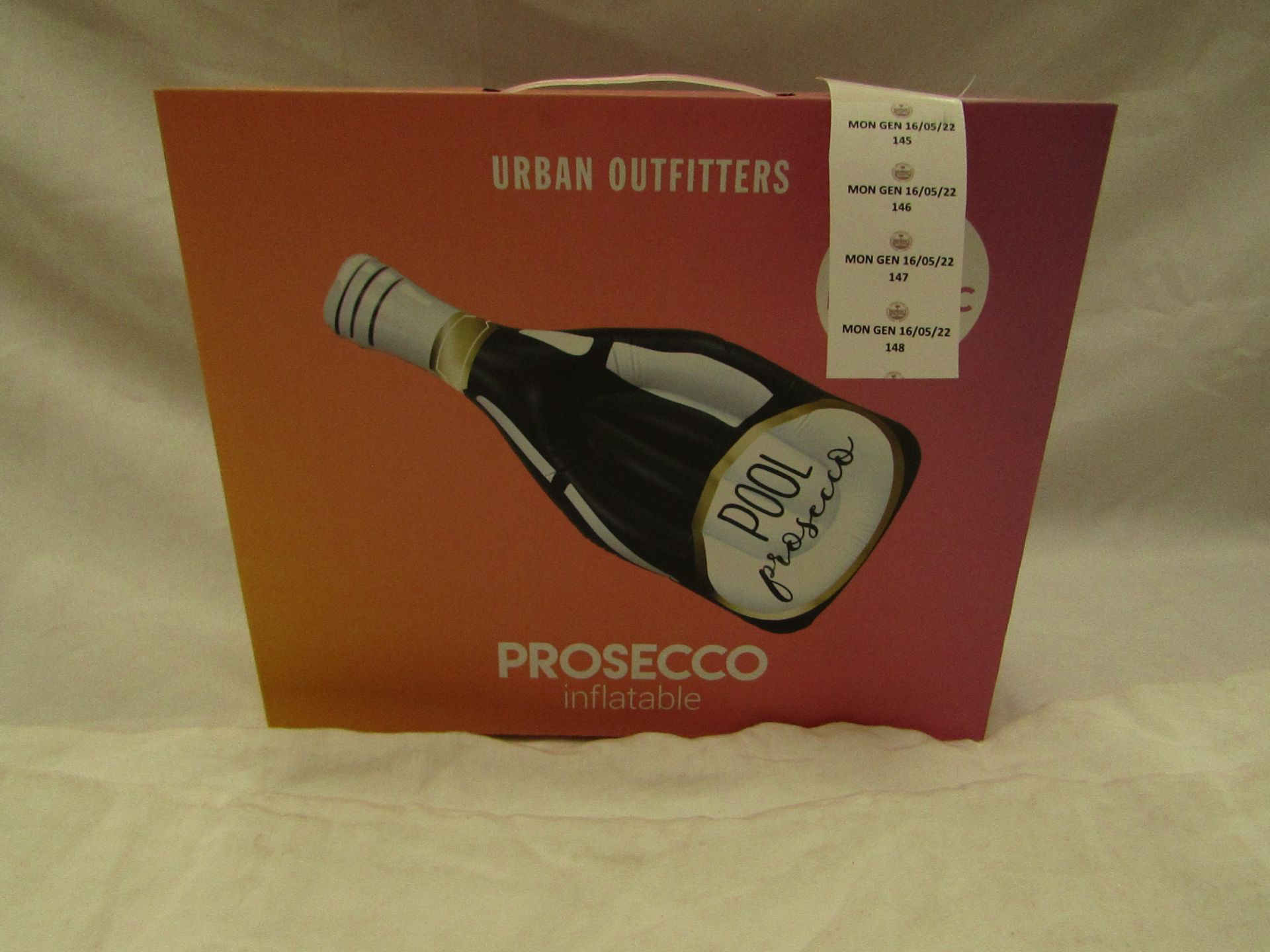Urban Outfitters - Metallic Gold Inflatable Prosecco Bottle - New & Boxed.
