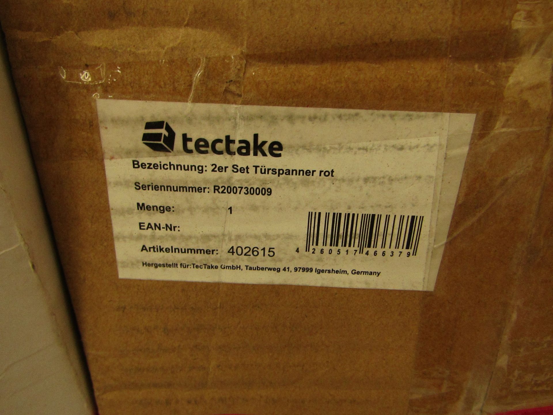 Tectake - 2 Door Frame Struts Red - Boxed. RRP £37.99