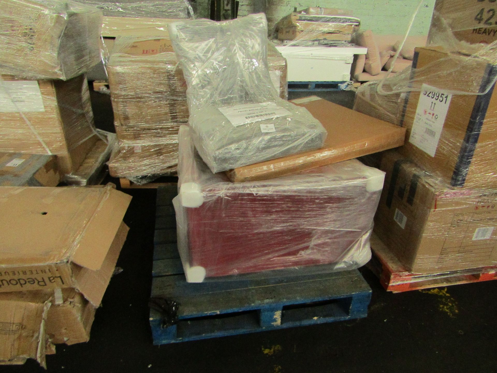 | 1X | PALLET OF FAULTY / MISSING PARTS / DAMAGED CUSTOMER RETURNS FROM COX & COX UNMANIFESTED |