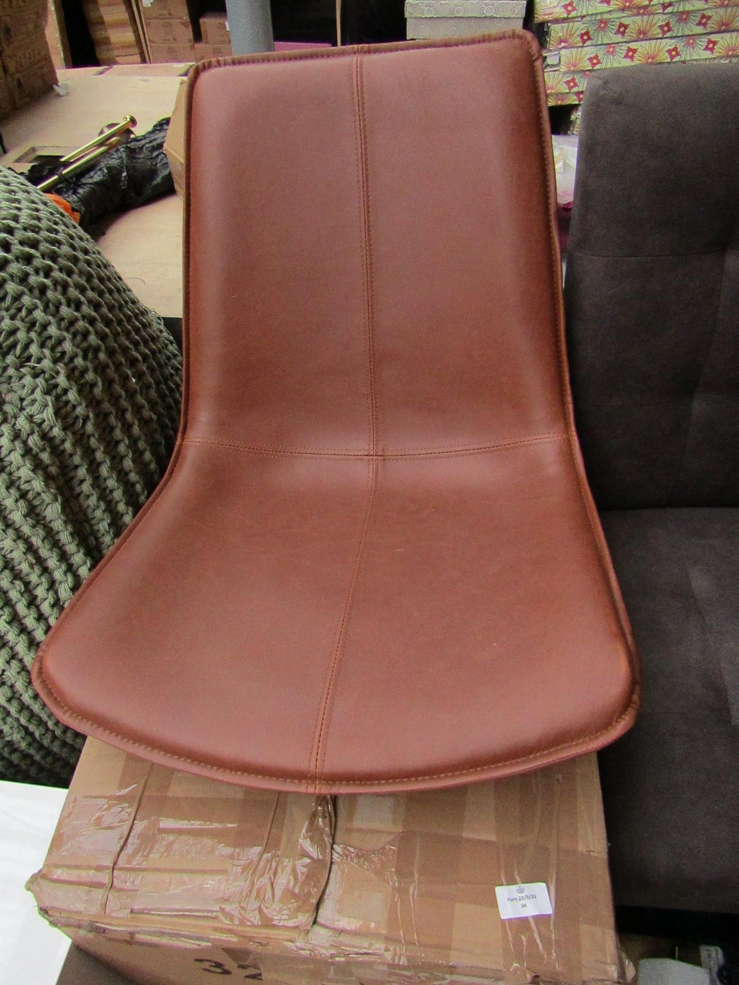 1 x Moot Group Gallery Direct Hawking Chair Brown Set of 2 RRP £214.00 SKU MOO-DIR-5059413329555