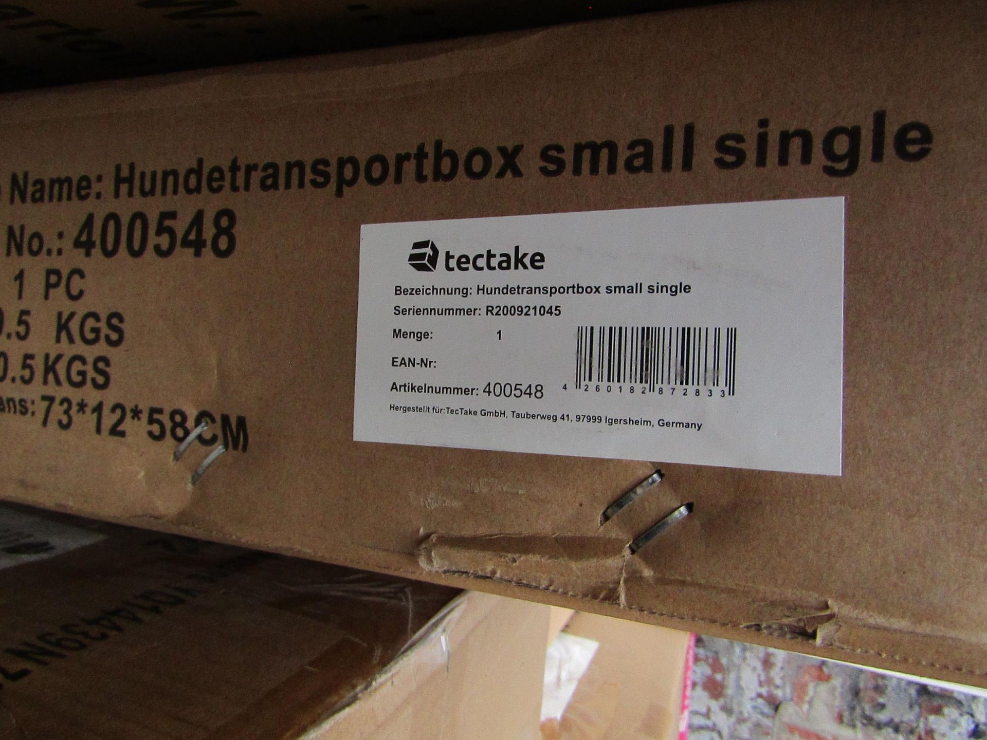 Tectake - Dog Crate Single - Boxed. RRP œ109.00