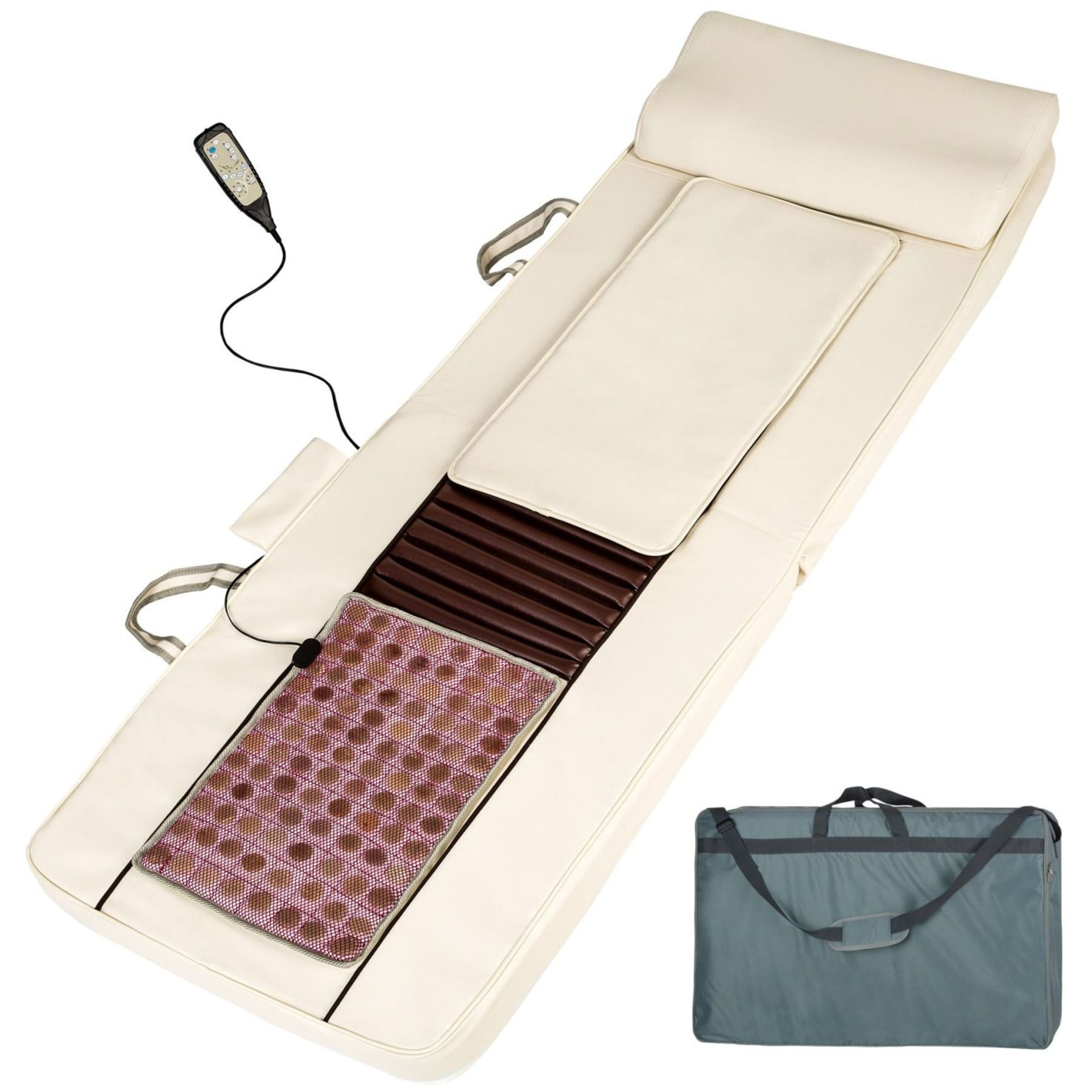 Tectake - Shiatsu Massage Mattress Beige - Boxed. RRP œ221.99 - Image 2 of 2