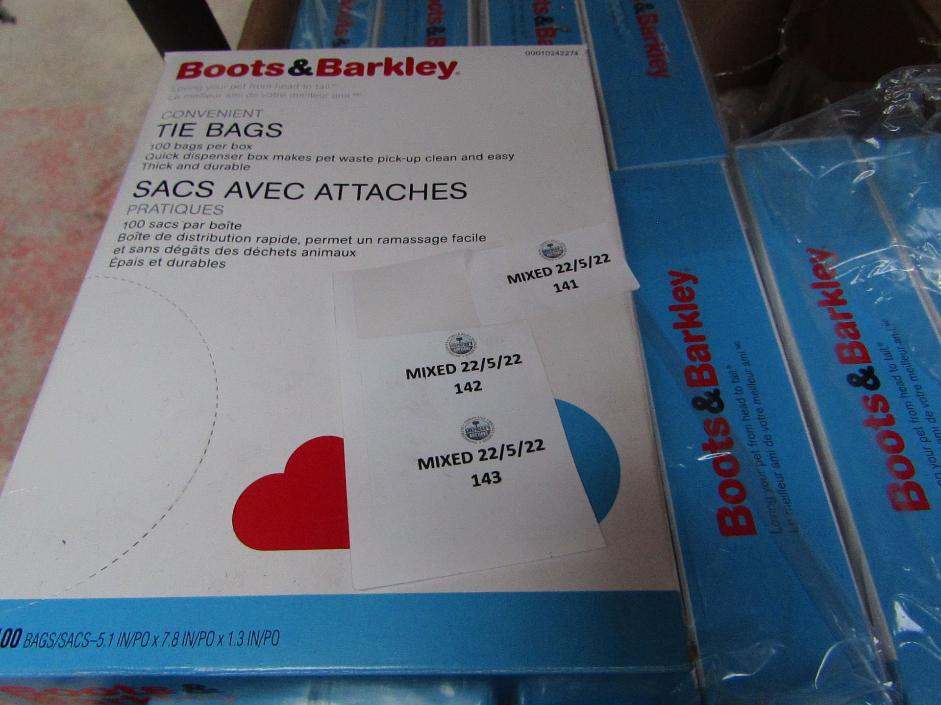 6x Boots & Barkley - 100 Tie Backs - Unused & Boxed.