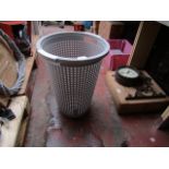 Unbranded - Grey Plastic Laundry Basket - No Box.