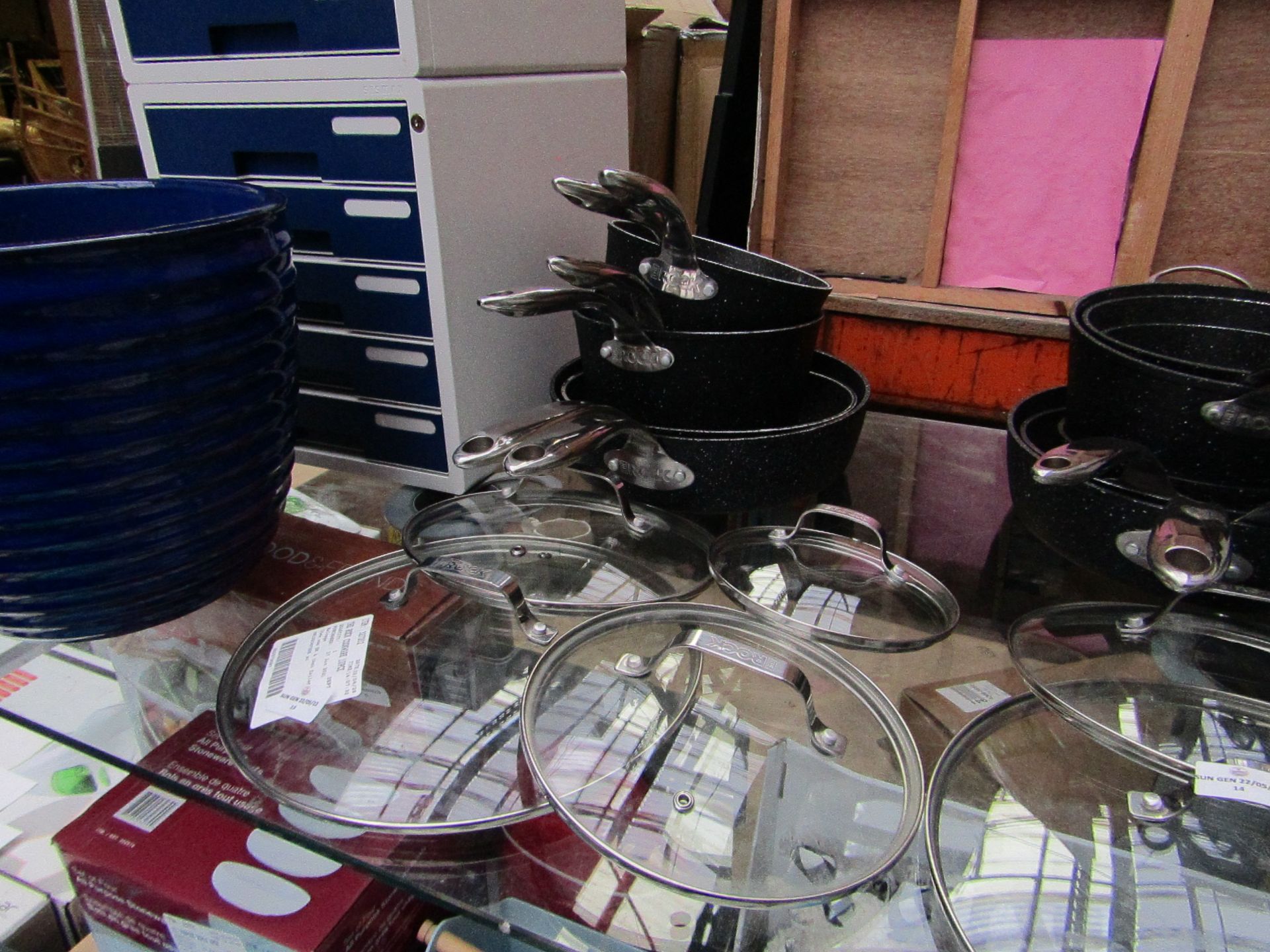 The Rock - 10-Piece Cookware Set - Used Condition, No Box. RRP £106.99 @Costco.