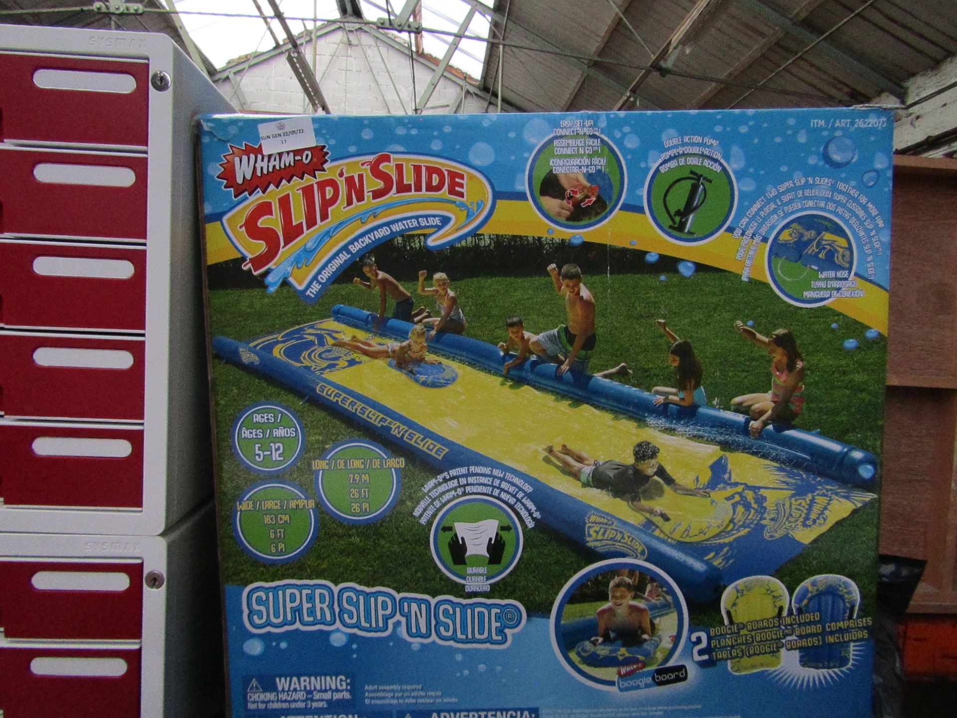 Wham-O - Slip N' Slide 26Ft Slide With Inflatable Body-Boarding - Used Conditon, Loose Out of