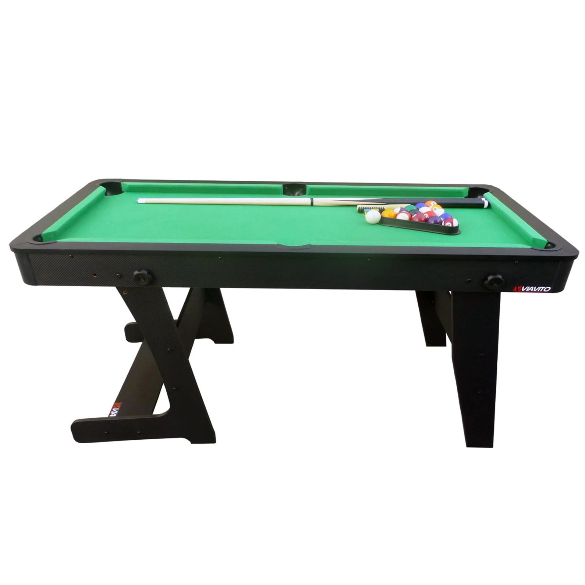 1 x Sweatband Viavito PT100X 5ft Folding Pool Table BLACK/GREEN RRP £259.00 SKU SWE-APG-SB-P-15022-