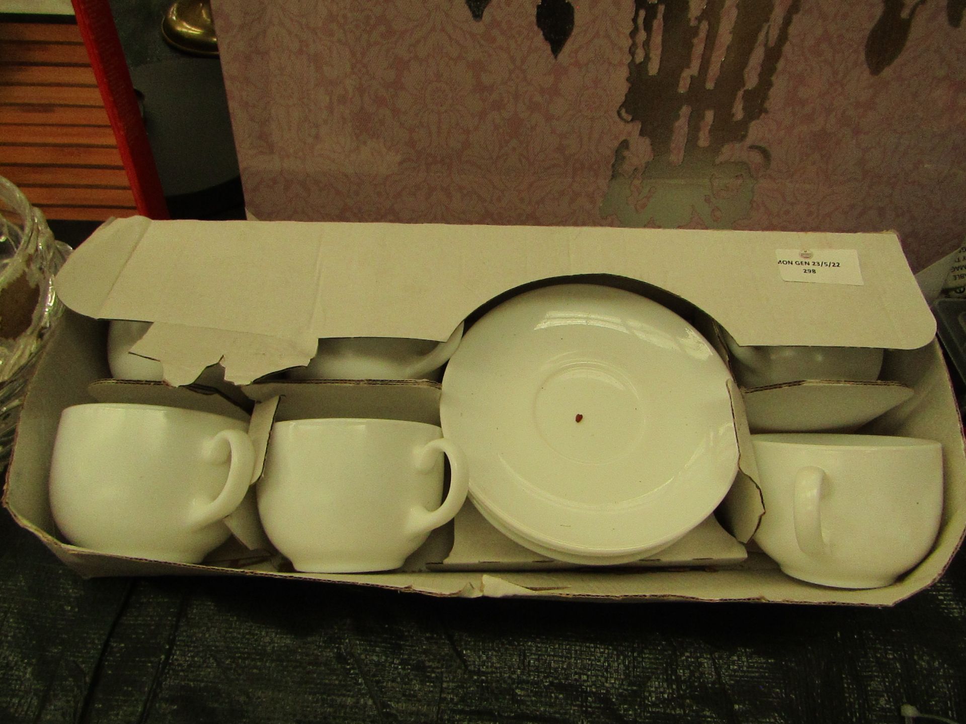 Unbranded - 12-Piece Nespresso Cup & Saucer Set ( 6x Saucers 6x Nespresso Cups ) - Unused, Packaging