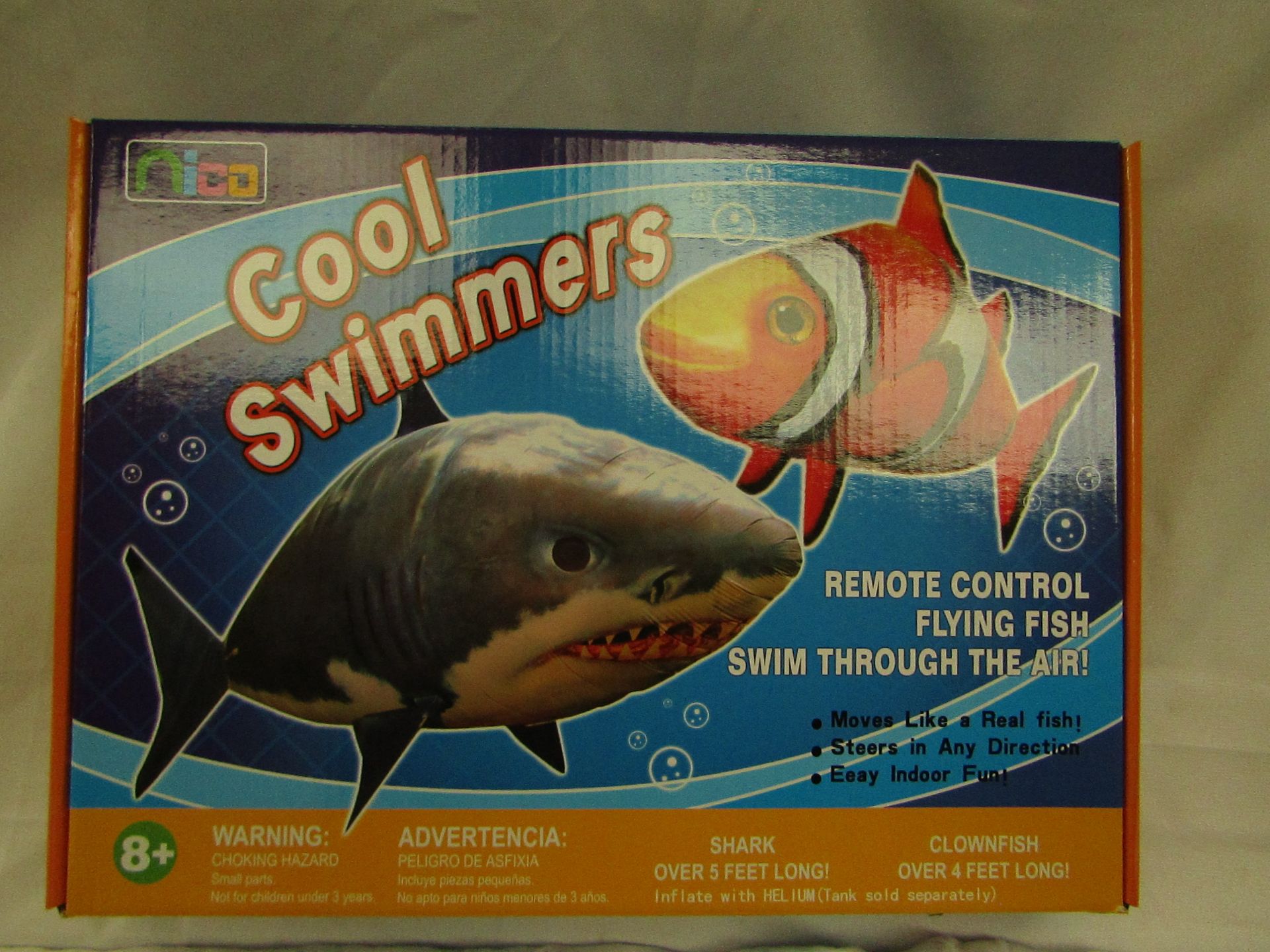 4x Nico - Cool Swimmers Remote Control Flying Clownfish - New & Boxed.