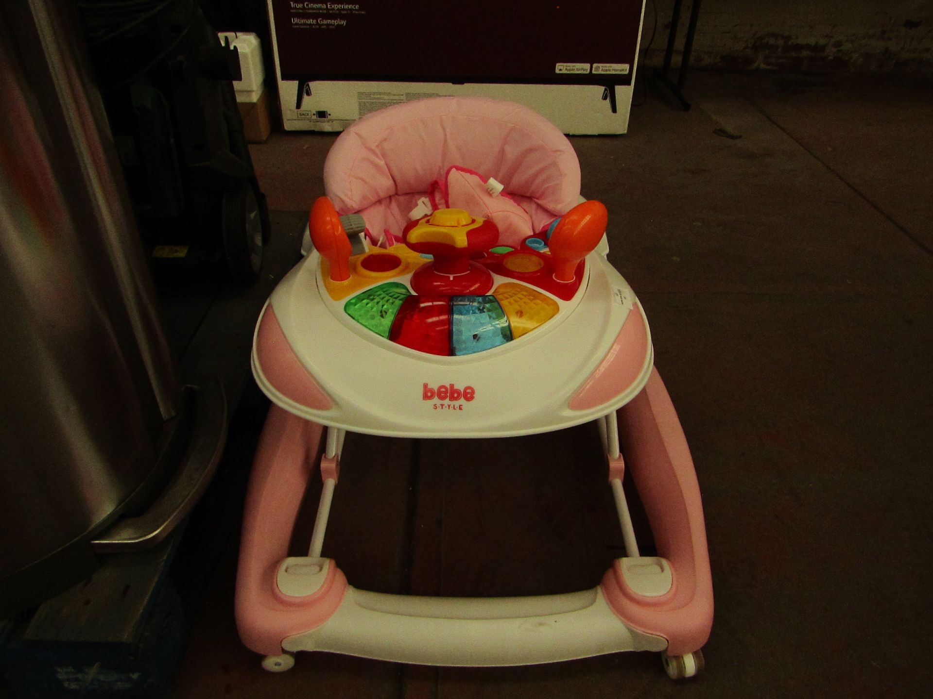 BeBe Style - Pink Interactive Baby Walker - No Damages, No Box.