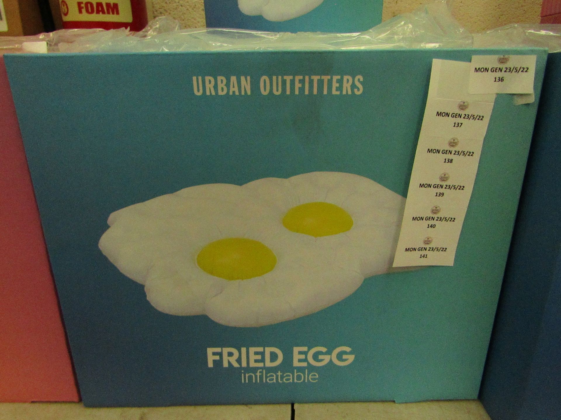 Urban Outfitters - Inflatable Fried Egg - New & Boxed. RRP £40.