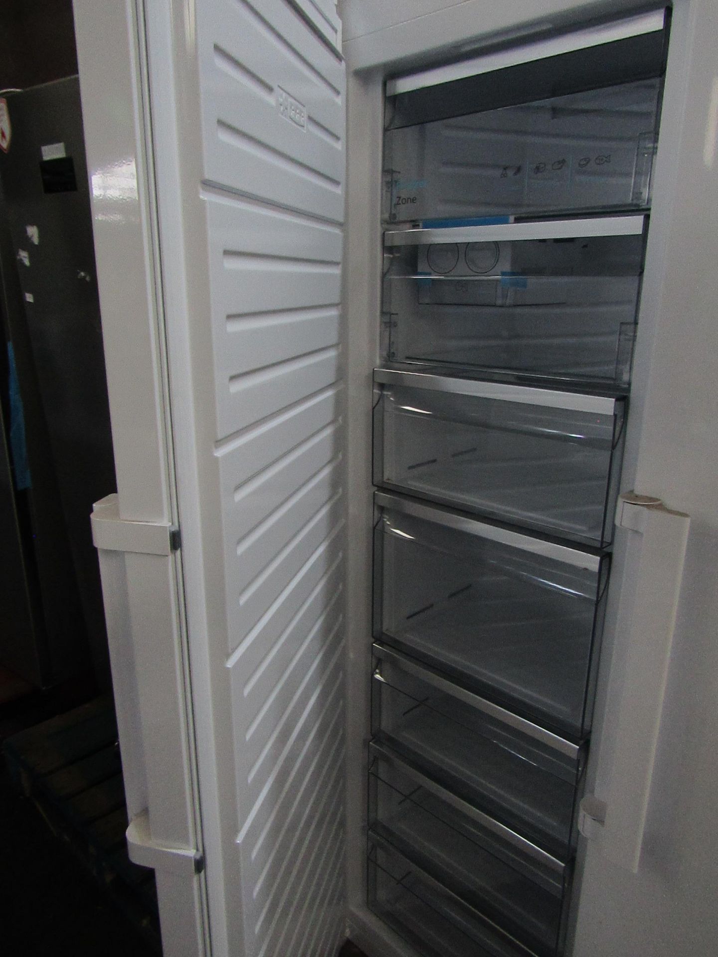 Sharp - Tall White Freestanding Freezer - Tested Working. - Image 2 of 2