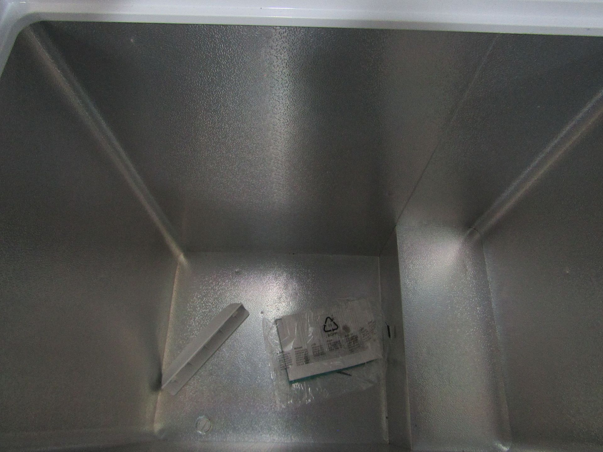 Hisense Chest freezer, powers on and gets cold, has a couple of small marks on it but other wise - Image 2 of 2