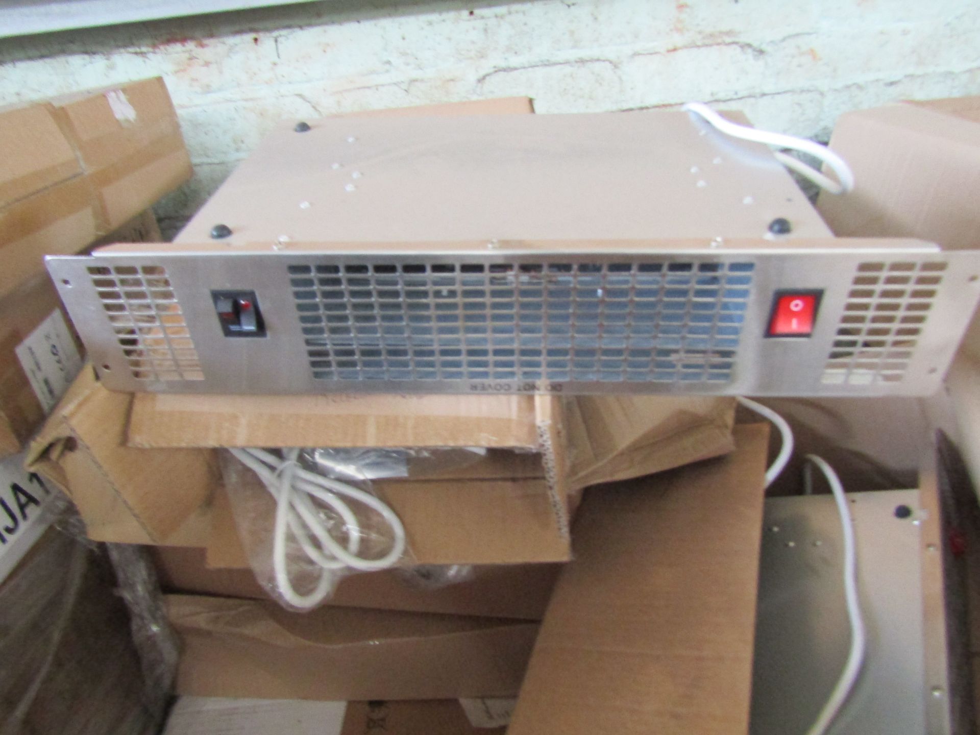 54x TCP UPH201SS PLINTH-MOUNTED FAN HEATER SILVER 2000W 500 X 100MM, new and boxed, Economic,